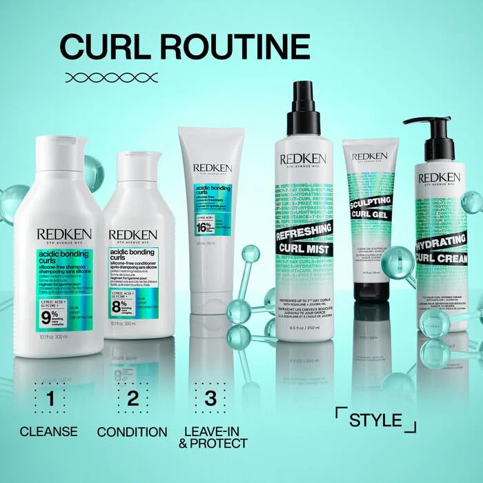Redken Hydrating Curl Cream - 72 Hour Curl Definition, Heat Protection up to 450°F, Hydrates & Reduces Frizz, With Squalane & Jojoba Oil - Image 4