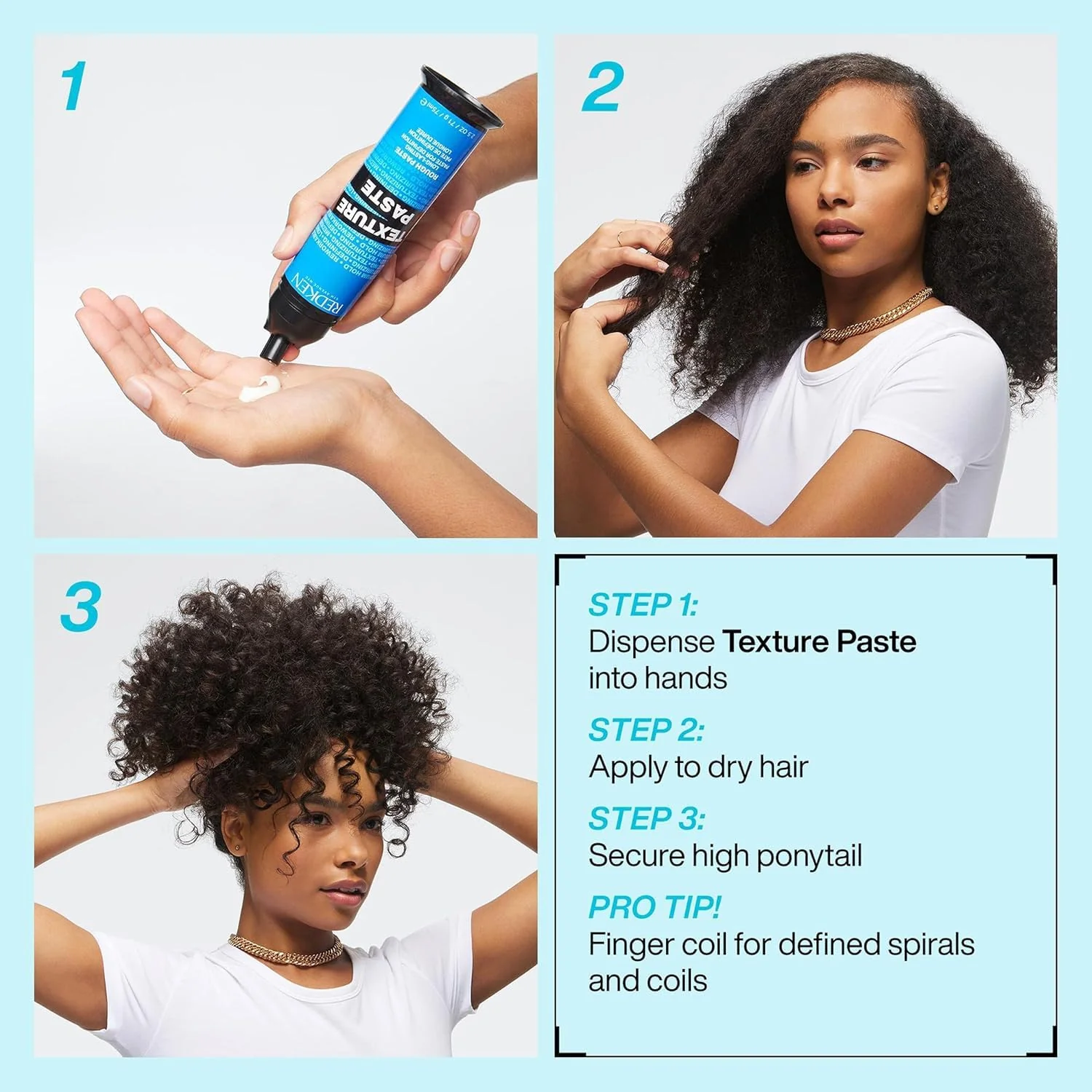 Redken Long-Lasting Styling Paste For All Hair Types - Adds Long-Lasting Texture & Definition With Flexible Control, Medium Hold - Image 4