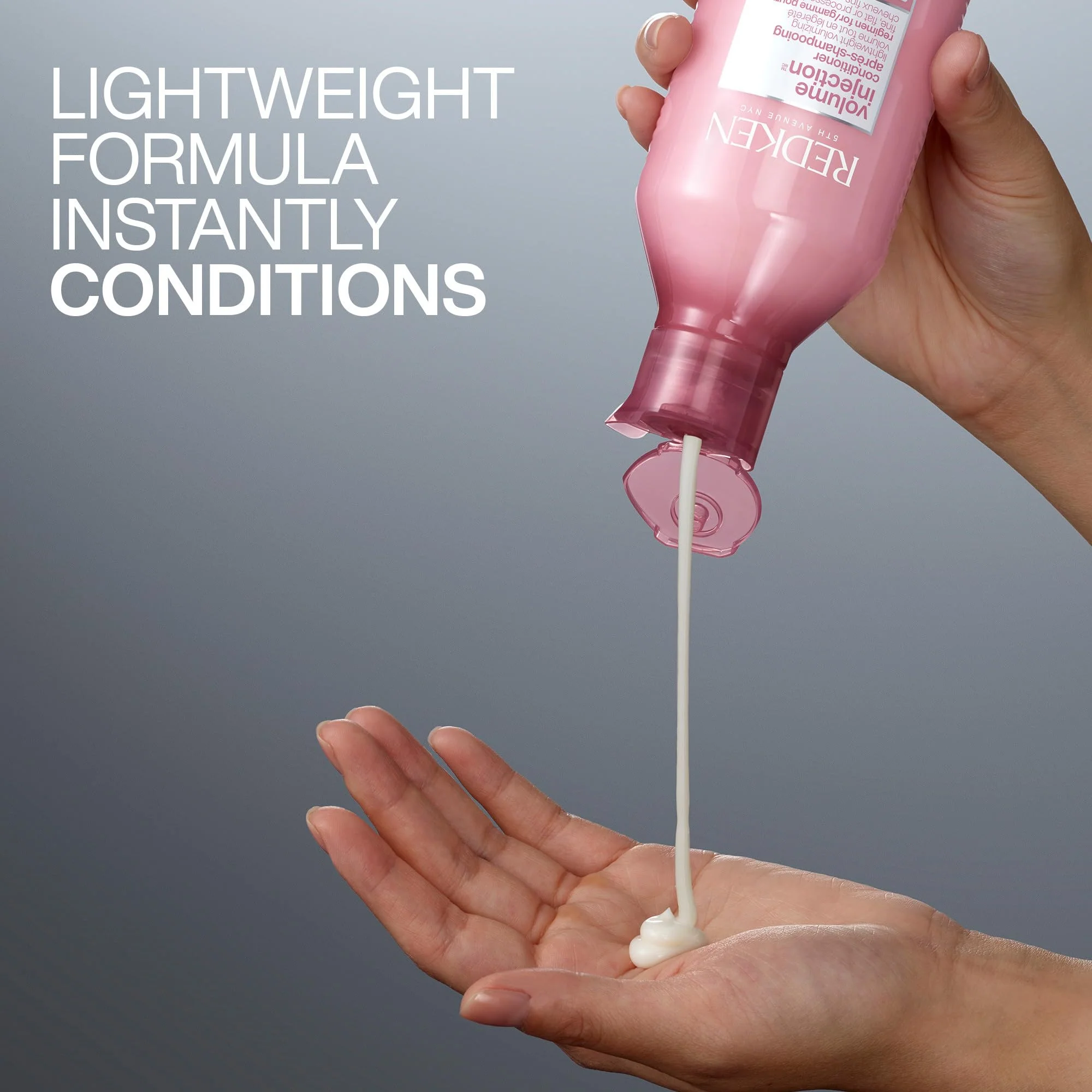 Redken Volume Injection Conditioner | Hair Volumizer For Fine Hair | Detangling and Volumizing | 33.8 Fl Oz - Image 3