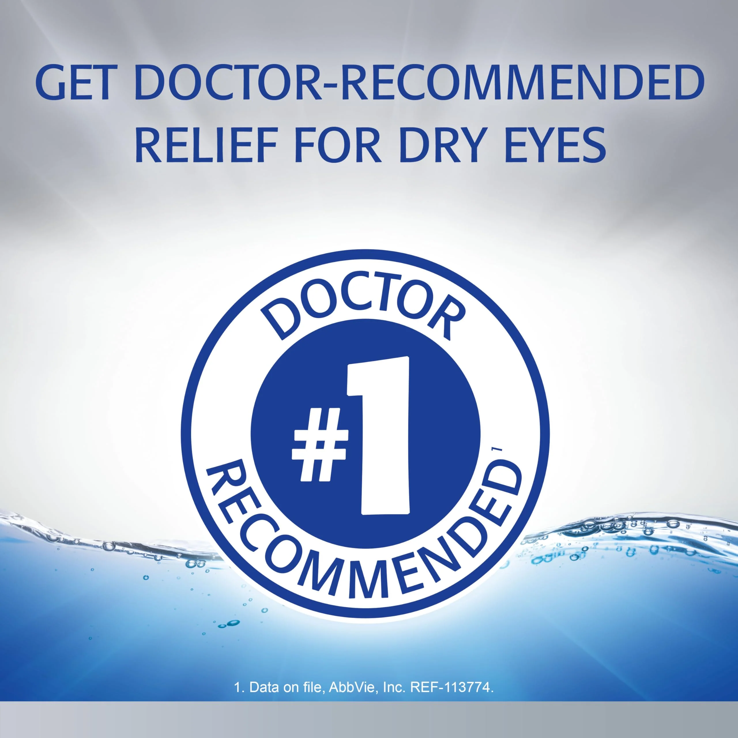 Refresh Optive Advanced Lubricant Eye Drops For Dry Eyes, 0.33 Fl Oz Sterile (2 Count) - Image 2