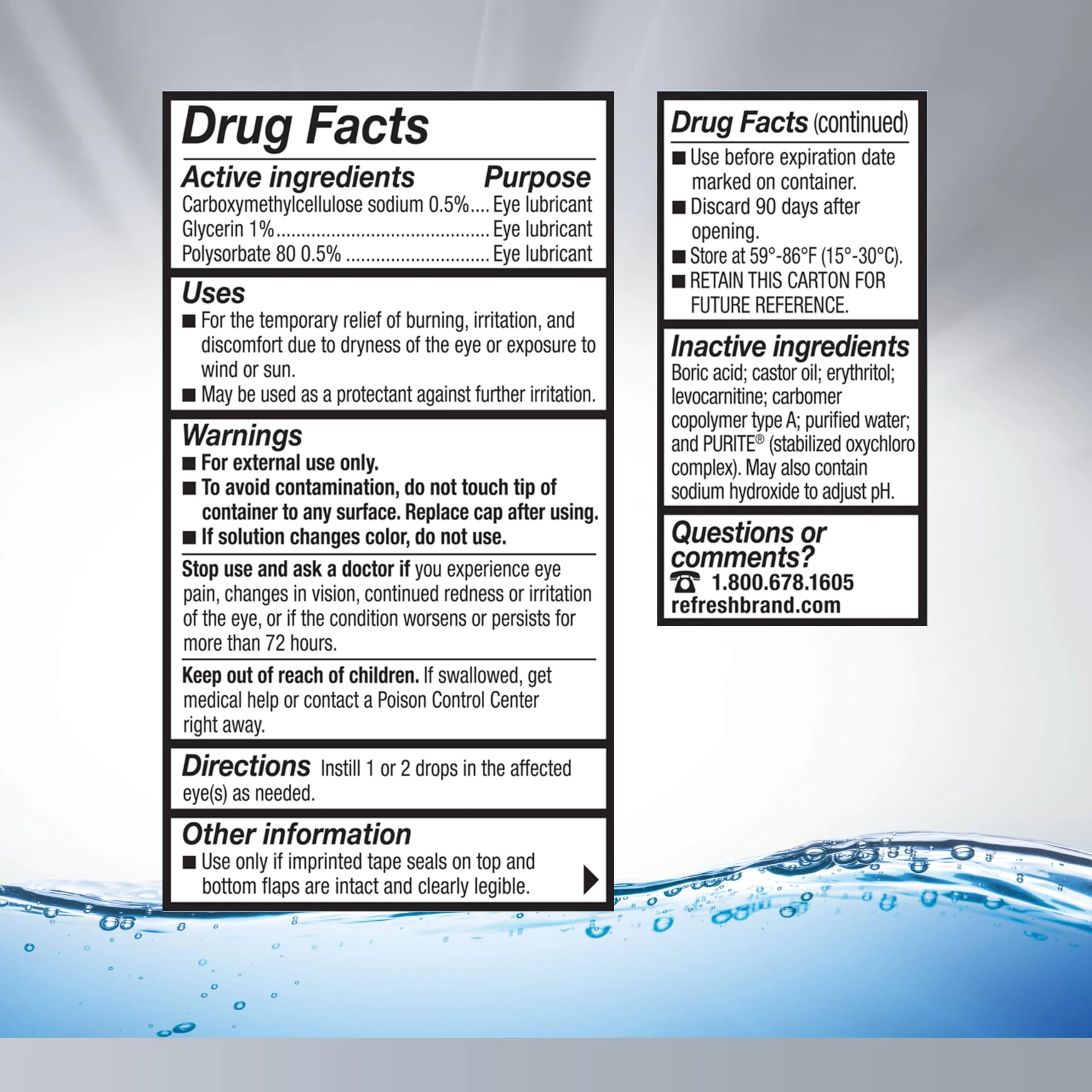 Refresh Optive Advanced Lubricant Eye Drops For Dry Eyes, 0.33 Fl Oz Sterile (2 Count) - Image 7