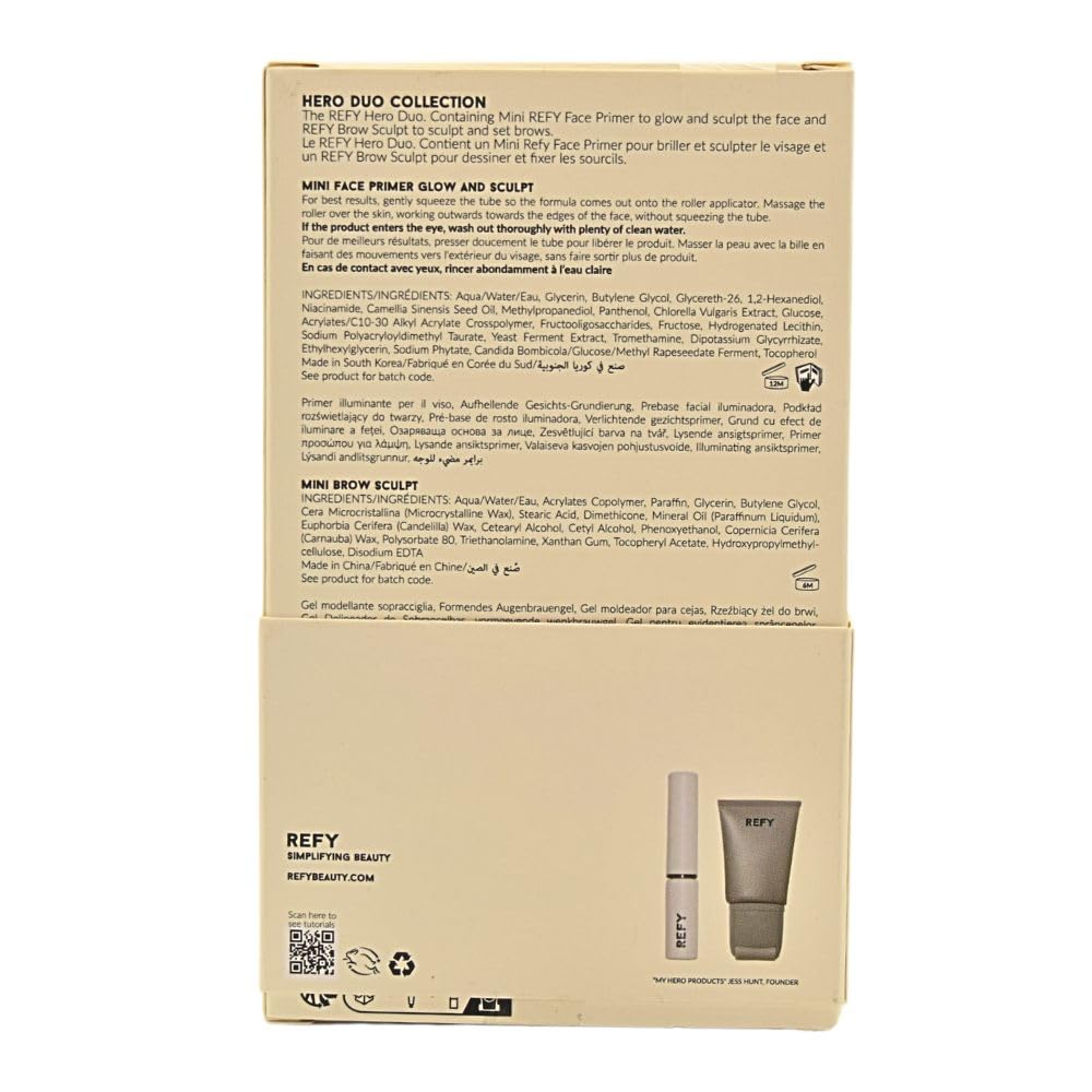 REFY Mini Brow Sculpt and Glow and Sculpt Primer Set - Image 3