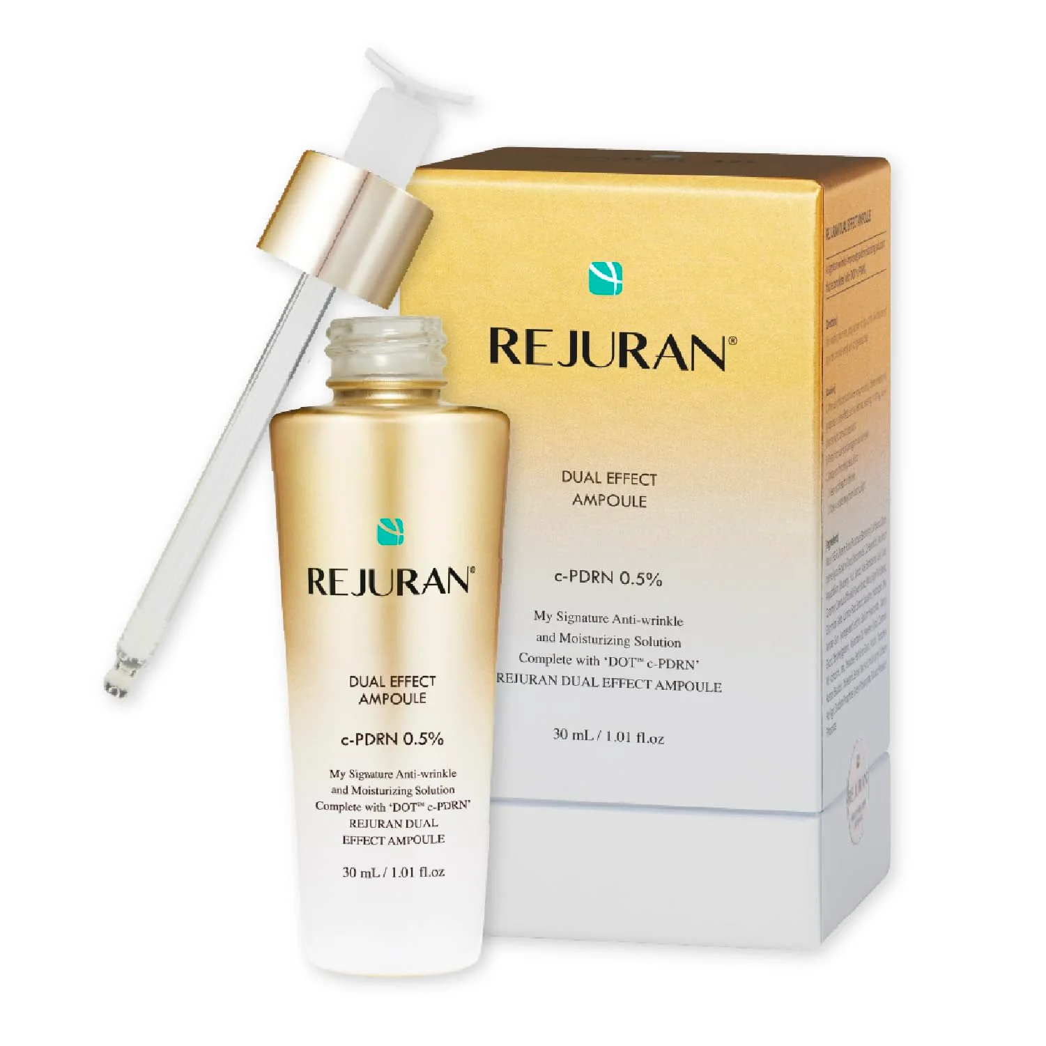 REJURAN® Dual Effect Ampoule, DOT DUAL c-PDRN® - Salmon DNA Face Serum for Deep Rejuvenation, Wrinkle Care, Firming, Skin Elasticity with Visible Anti-Aging Results. Korean Skincare (1.01 fl oz) - Image 10