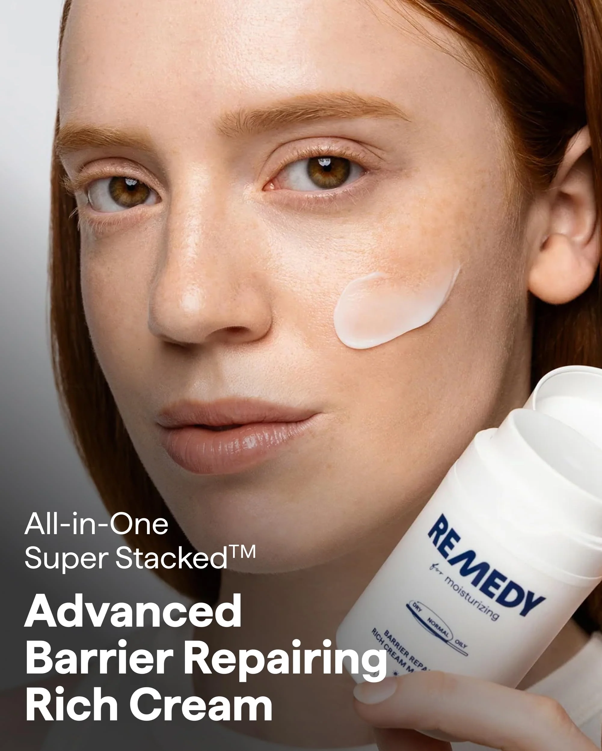 Remedy for Rich Moisture | Barrier Repairing Rich Cream Moisturizer for Normal to Dry Skin | Quadruple Ceramide Complex, Peptides, Squalane, Glycerin | By Dermatologist Dr. Shah, 1.7 fl. oz - Image 3