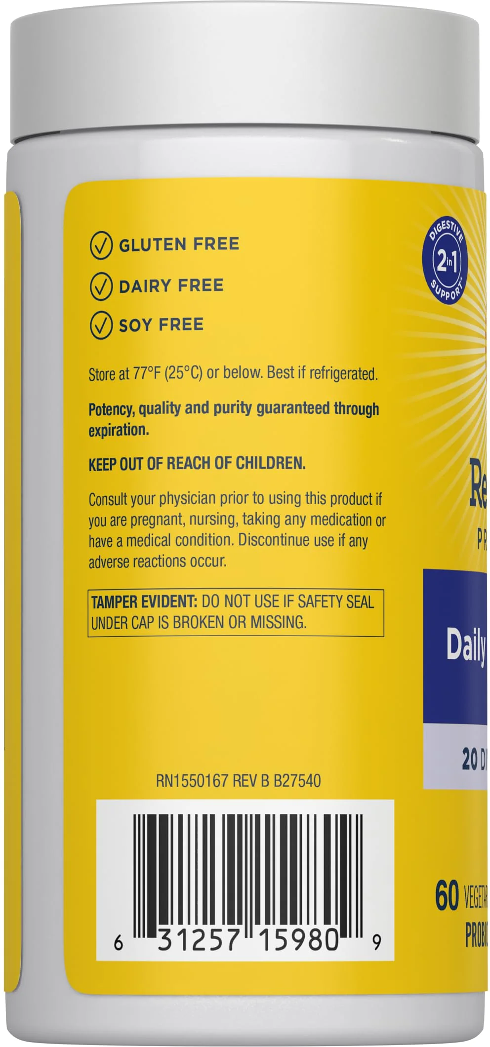Renew Life Daily Balance Probiotic, 60 CT - Image 3