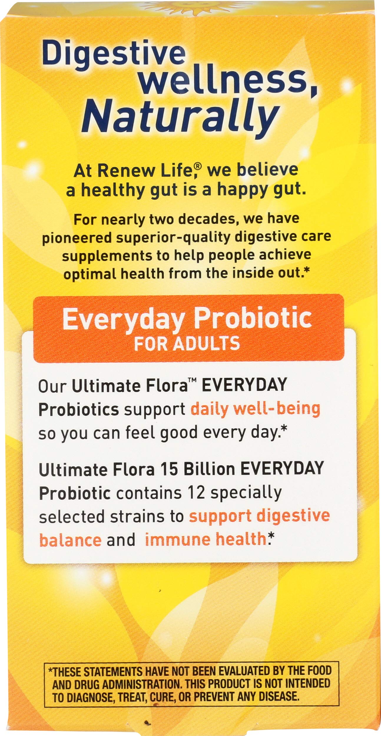 Renew Life Everyday Probiotic Capsules, Daily Supplement Supports Urinary, Digestive and Immune Health, L. Rhamnosus GG, Dairy, Soy and gluten-free, 15 Billion CFU, 60 Count - Image 8