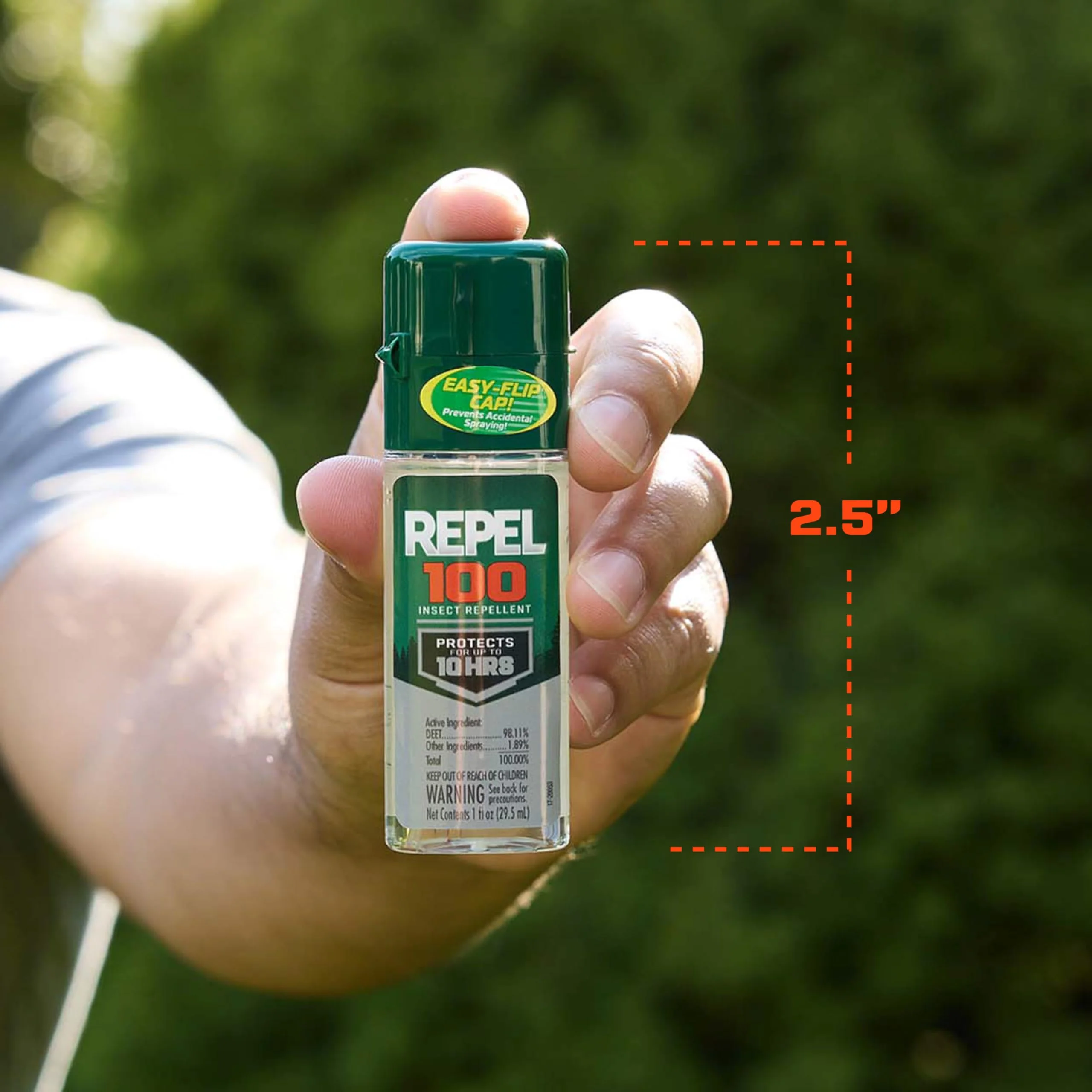 Repel 100 Insect Repellent, Repels Mosquitos, Ticks and Gnats, For Severe Conditions, Protects For Up To 10 Hours, 98% DEET (Pump Spray) 1 fl Ounce - Image 4
