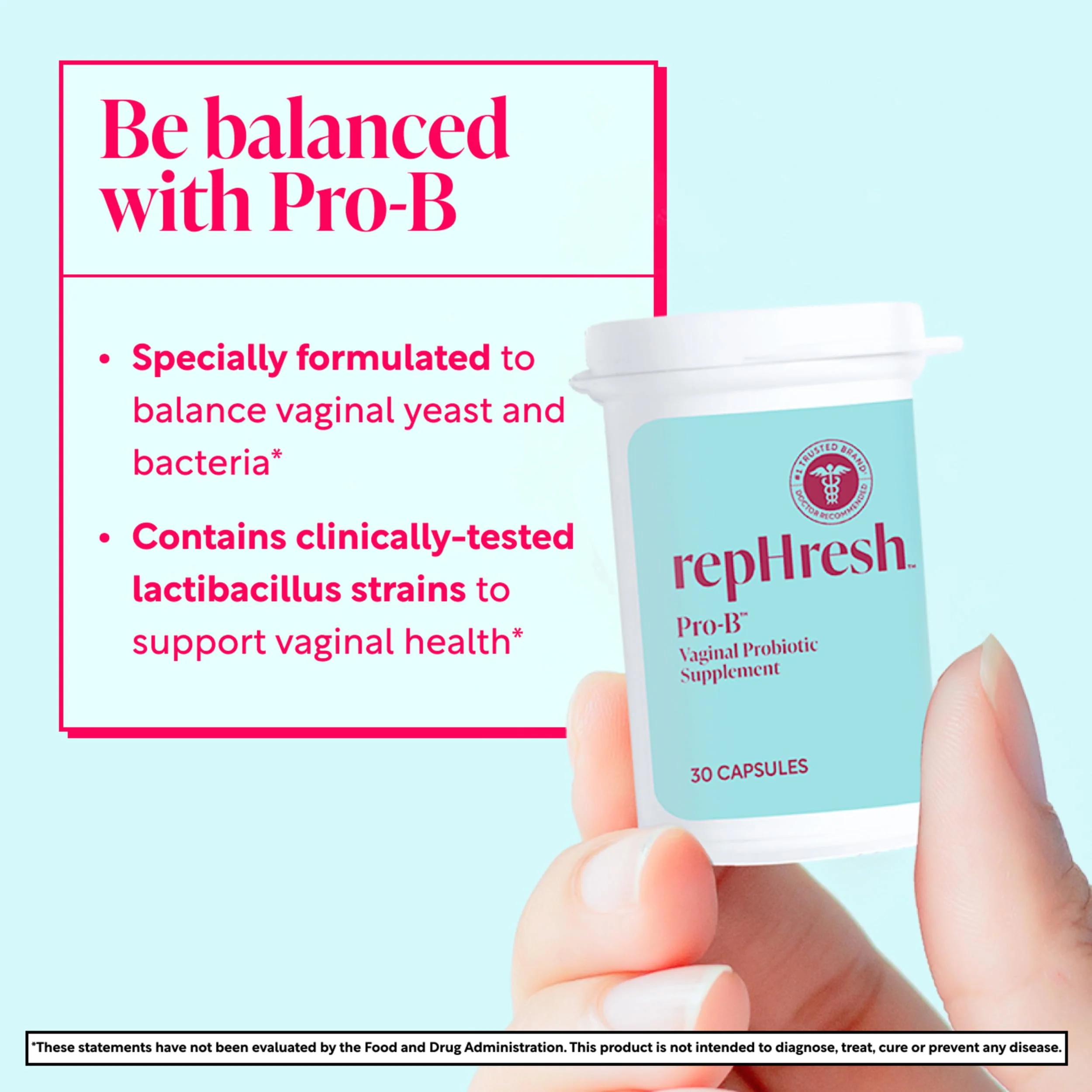 RepHresh Pro-B Women's Probiotic, Probiotic Supplement for Women, 30 Oral Capsules - Image 8