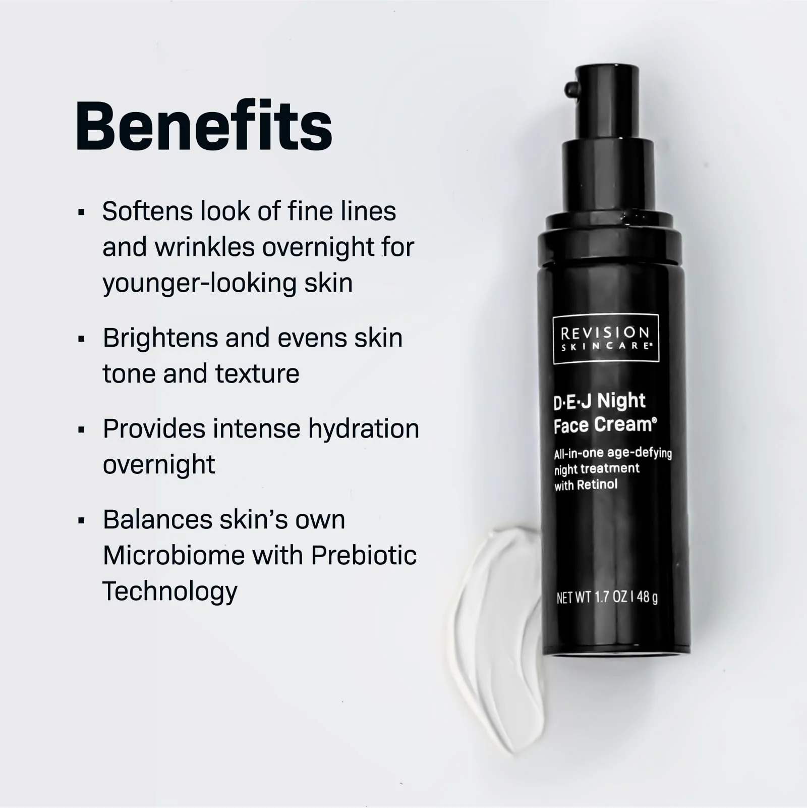 Revision Skincare D·E·J Night Face Cream®, Anti Aging Moisturizer, Antioxidant Rich with Retinol and Bakuchiol, 0.5 oz - Image 5