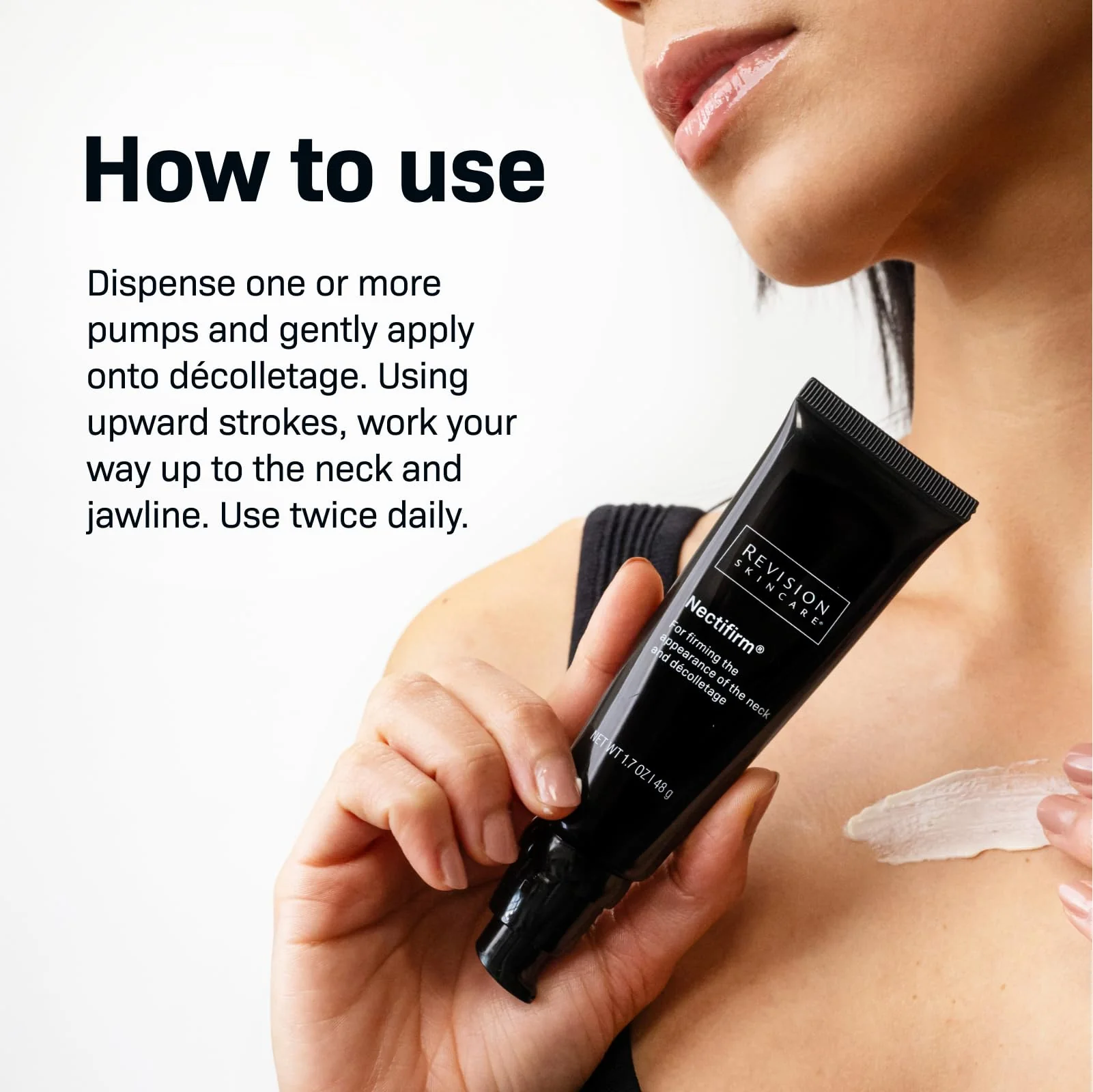 Revision Skincare Nectifirm® Neck Cream – Clinically Proven to Firm, Lift & Smooth the Neck and Jawline, Brightening Skin and Reducing Early Signs of Aging, 1.7 oz - Image 6