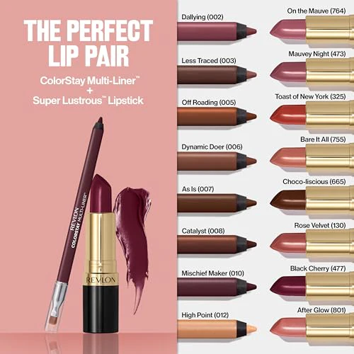 Revlon ColorStay Multi-Liner, Creamy Formula, Multiuse For Lips, Eyes & Face, Precision Brush for Easy Blending, 008 Catalyst - Image 2