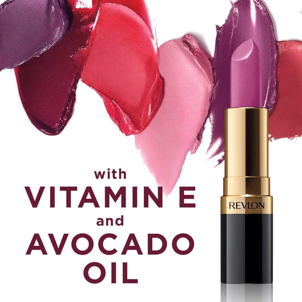 Revlon Super Lustrous Lipstick, Creamy Formula For Soft, Fuller-Looking Lips, Moisturized Feel, 477 Black Cherry, 0.15 oz - Image 3