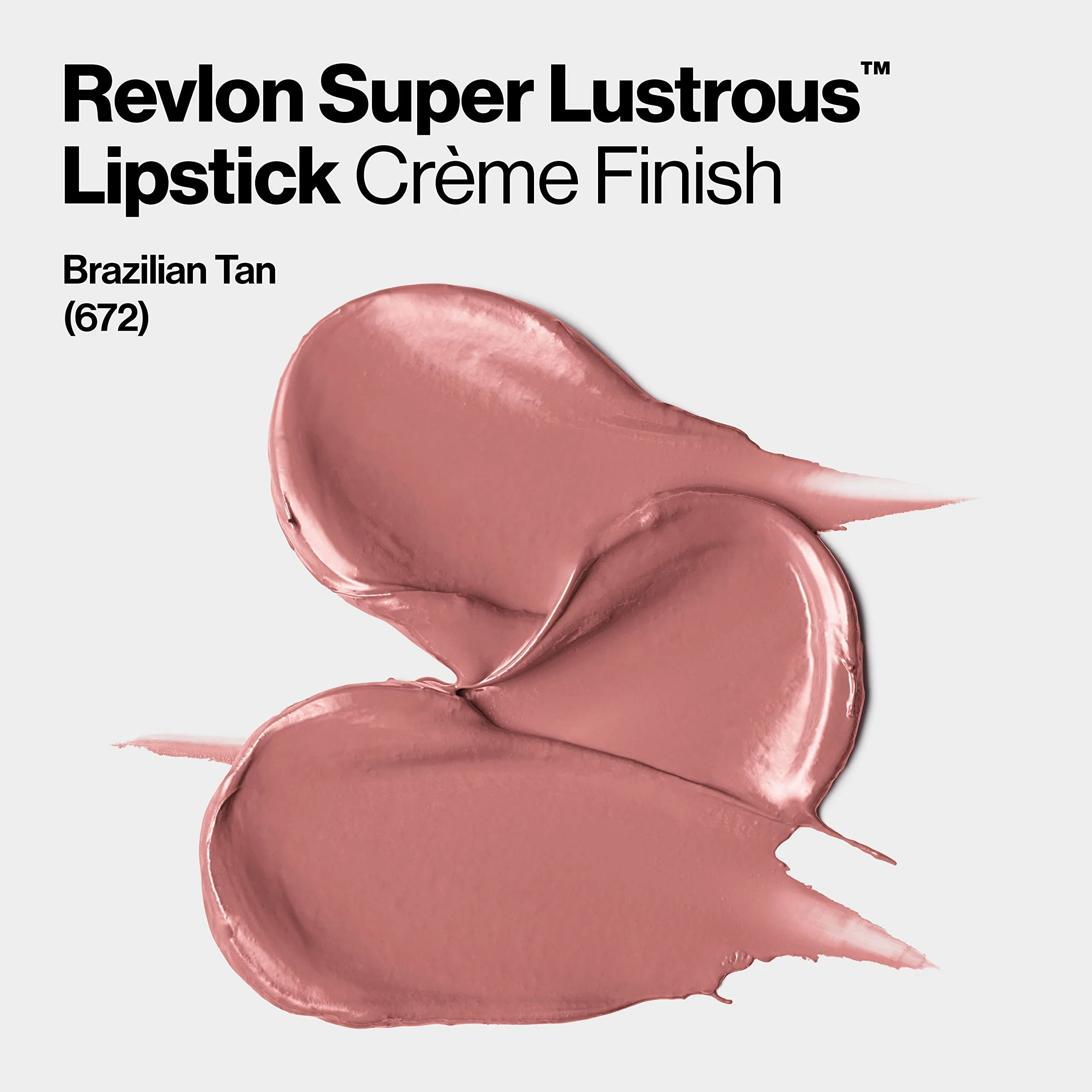 Revlon Super Lustrous Lipstick, Creamy Formula For Soft, Fuller-Looking Lips, Moisturized Feel, 672 Brazilian Tan, 0.15 oz - Image 4