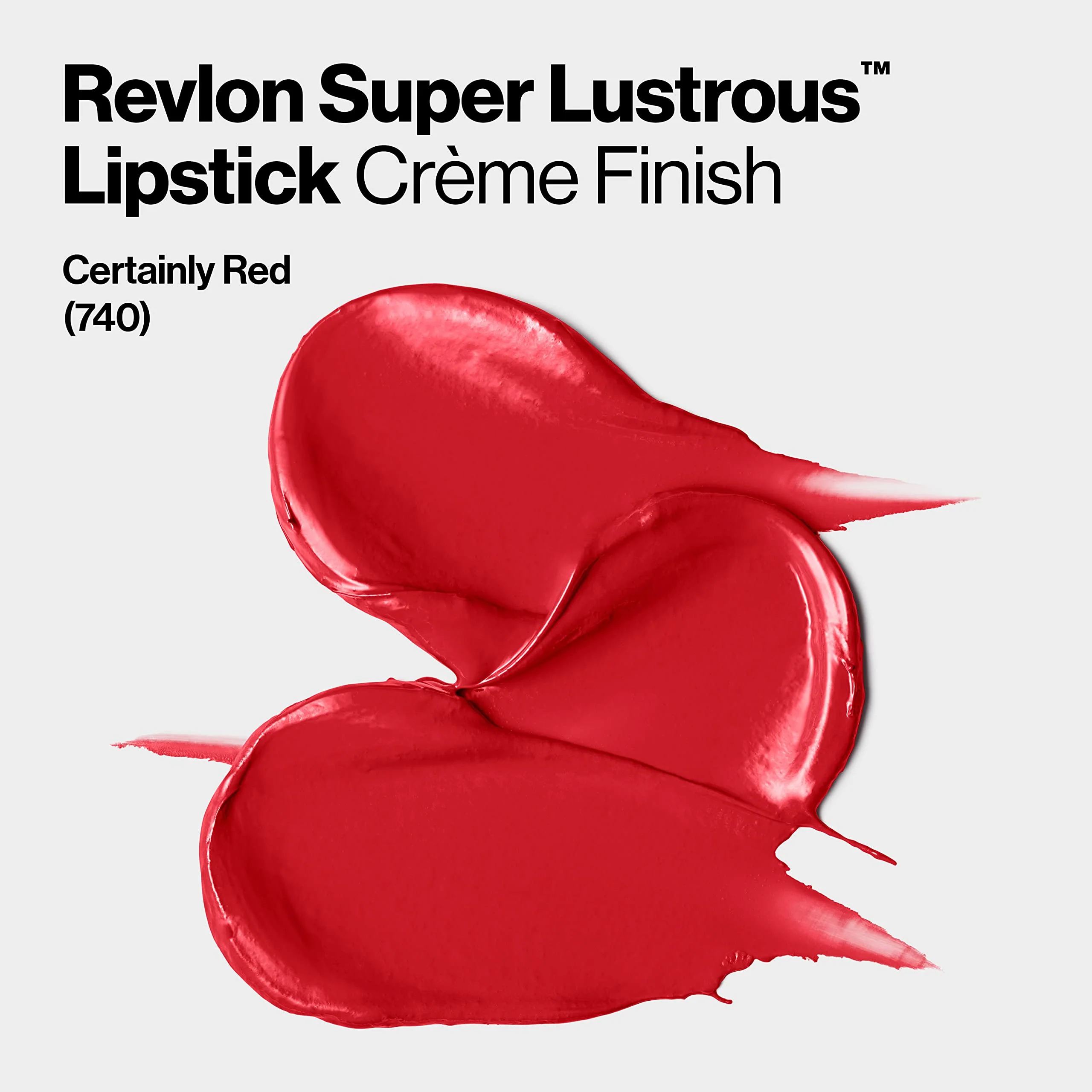 Revlon Super Lustrous Lipstick, Creamy Formula For Soft, Fuller-Looking Lips, Moisturized Feel, Certainly Red (740), 0.15 oz - Image 4
