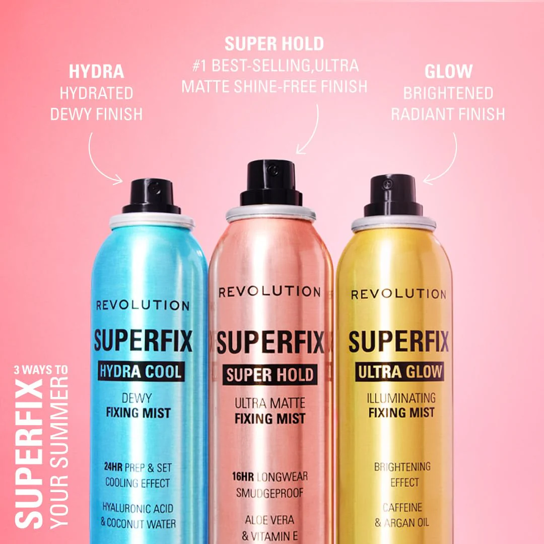 Revolution Beauty London, Superfix Misting Makeup Setting Spray, Ultra Matte & Shine-Free Finish, Long-Lasting Wear, Infused with Vitamin E, 5 fl oz - Image 4