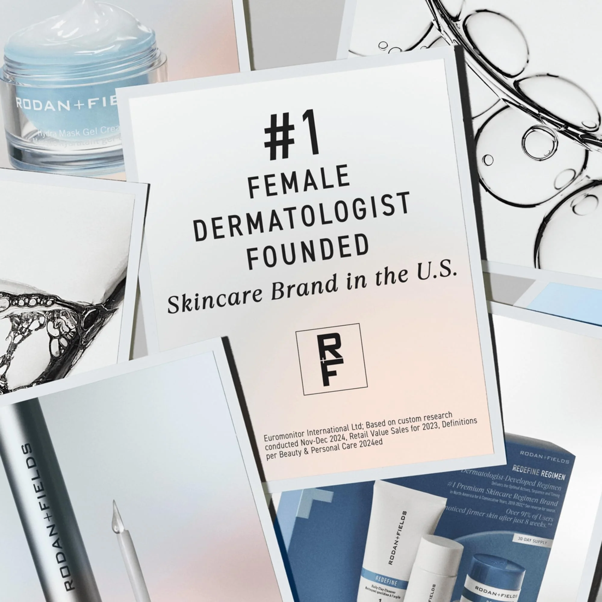 Rodan + Fields Redefine Regimen | Skincare Kit Includes Clay Cleanser, Toner, Triple Defense Cream, & Overnight Cream | Skin Care Gift Set for Women - Image 2