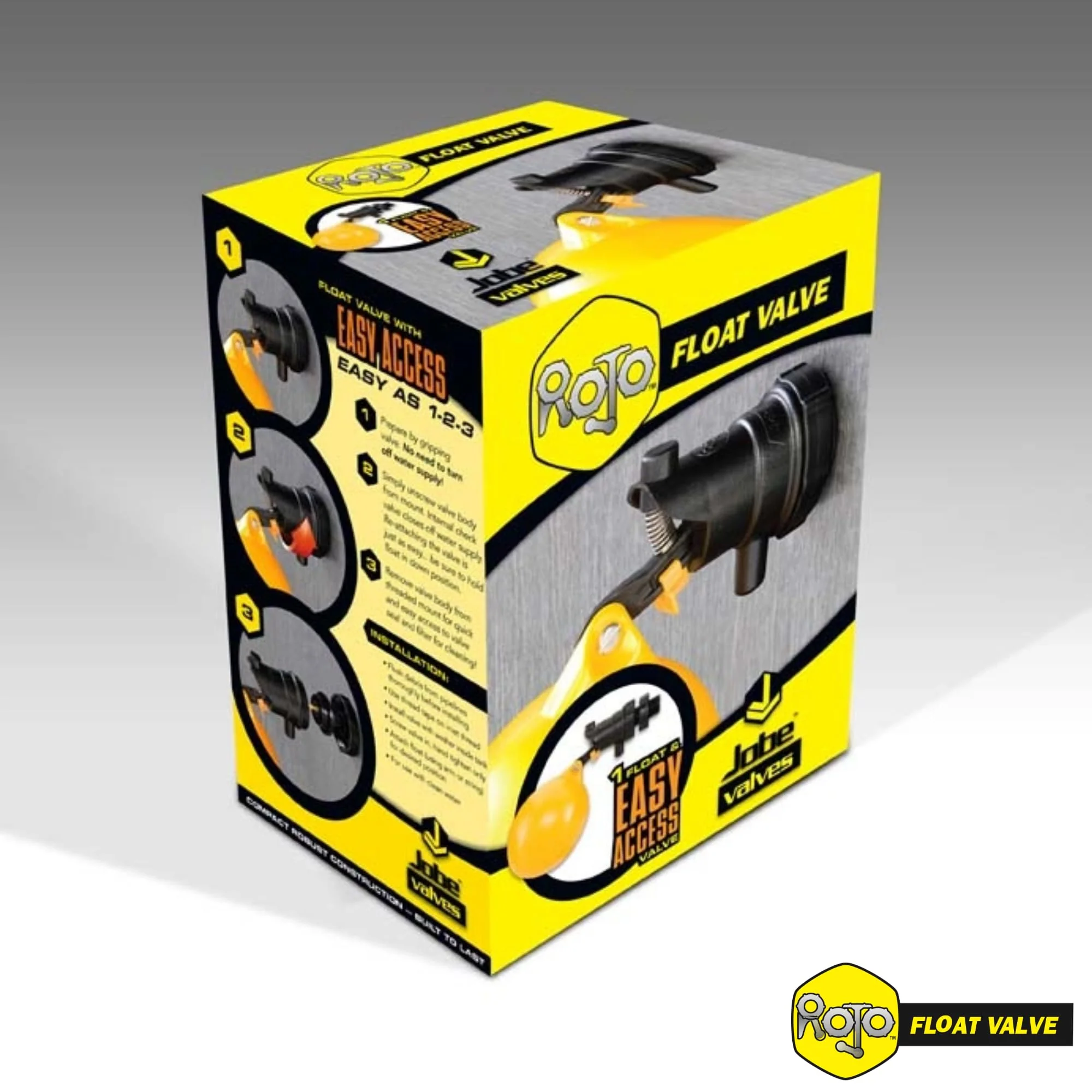 Rojo Float Valve, 3/4", Black/Yellow - Image 6