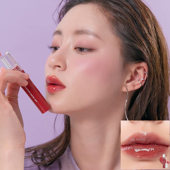 [rom&nd] Glasting Water Tint 8 colors | Vivid color, Glossy Finish, Long-lasting, moisturizing, Highlighting, Natural-beauty Lip for Daily Use, K-beauty 4g/0.14oz No.08 ROSE STREAM - Image 3