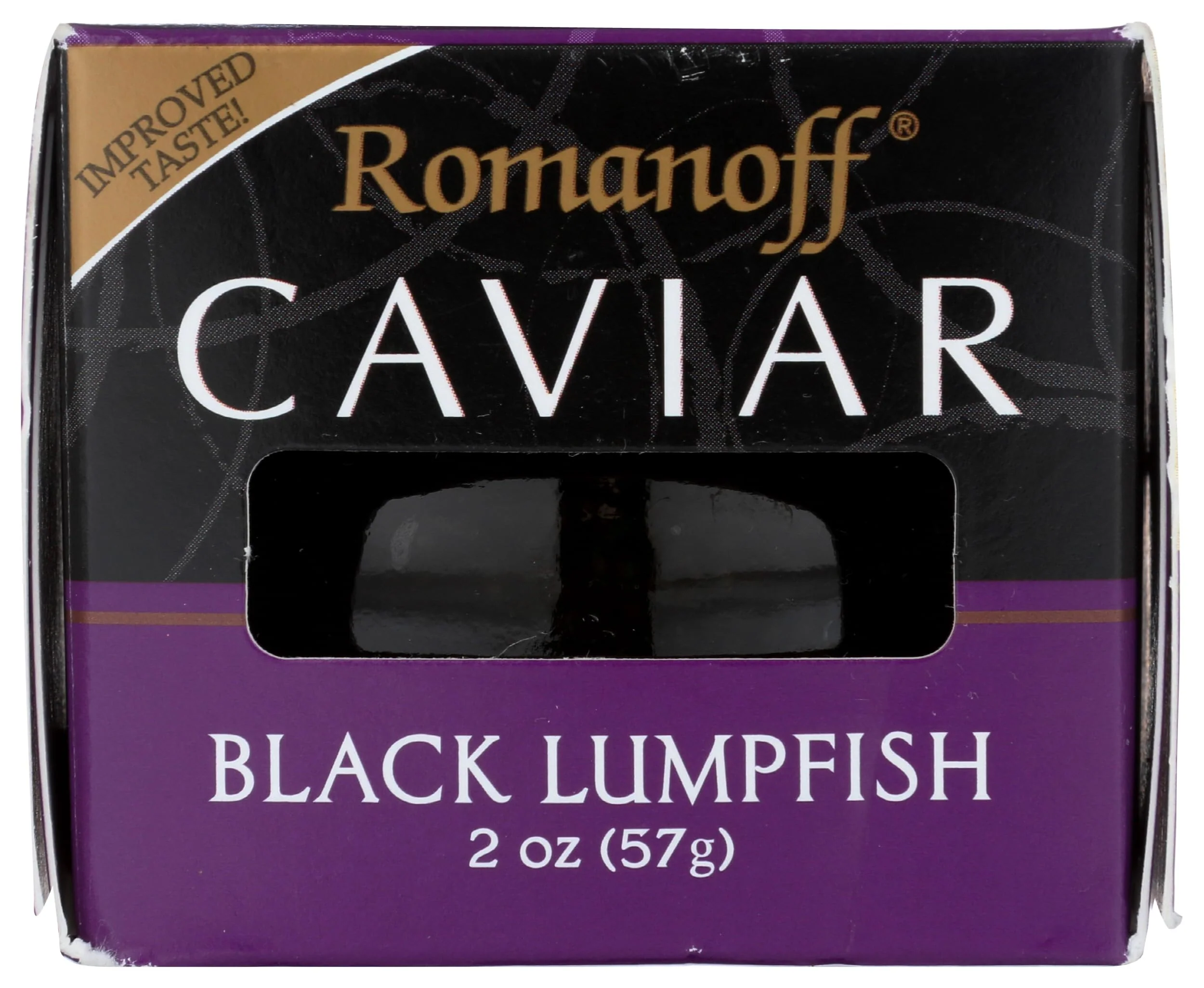 Romanoff Black Lumpfish Caviar, Zero Trans Fat, 2 Ounces (Pack Of 6)