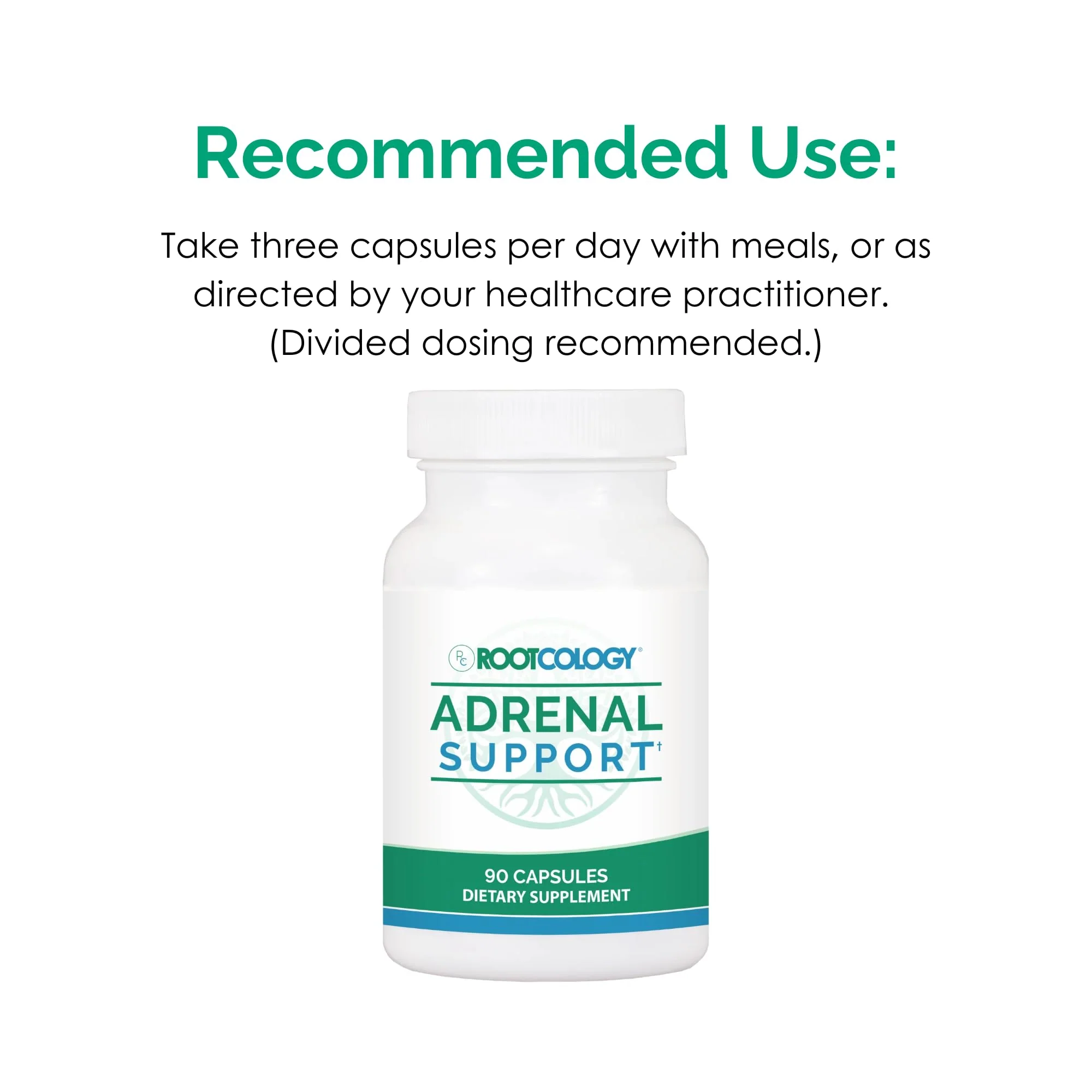 Rootcology by Dr. Izabella Wentz | Adrenal Support | Adaptogenic Herbal Formula with Vitamin B6, Licorice & N-Acetyl-L-Tyrosine | 90 Capsules - Image 3