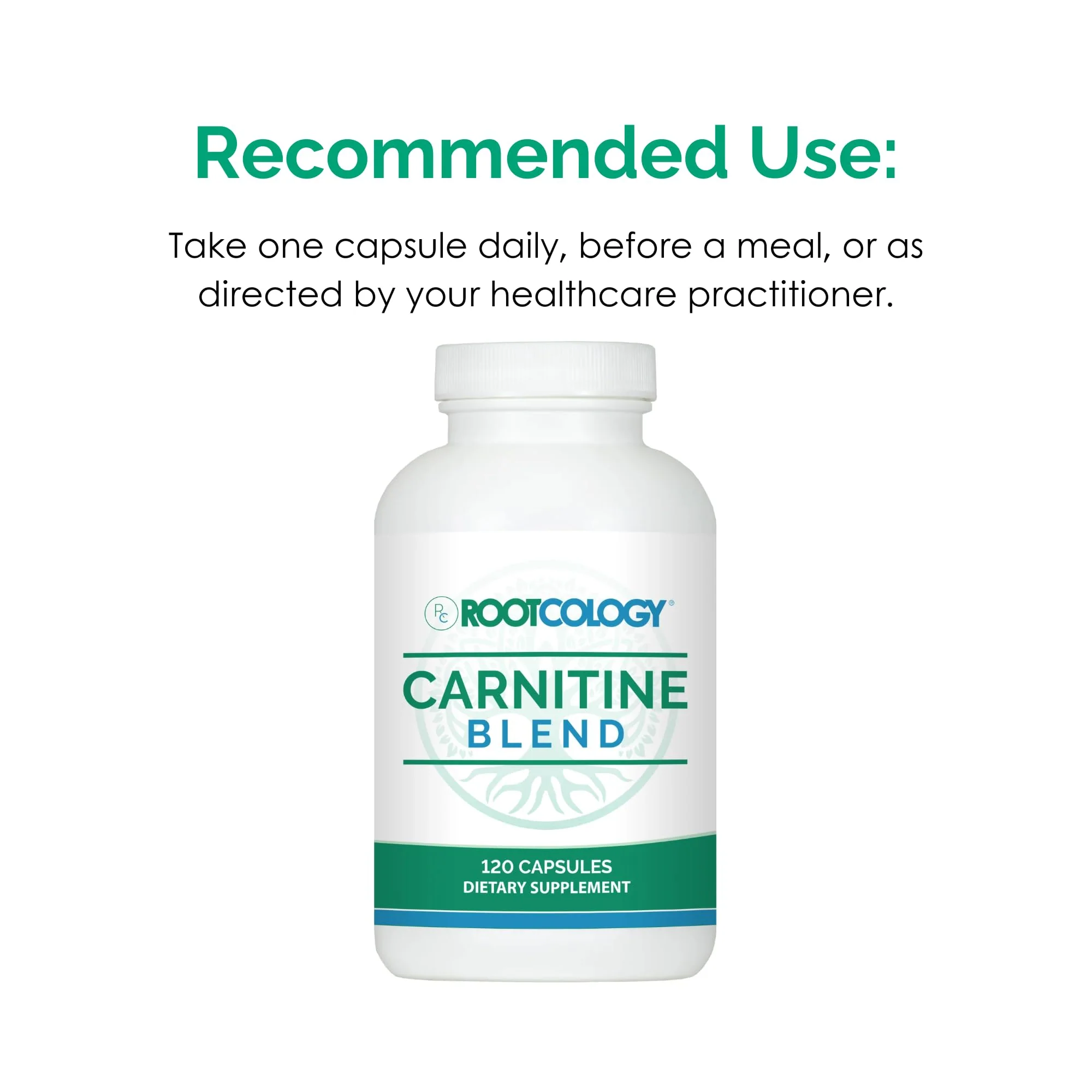 Rootcology by Dr. Izabella Wentz | Carnitine Blend | L-Carnitine & Acetyl-L-Carnitine Formula | Ideal for Vegetarians | 120 Capsules - Image 3