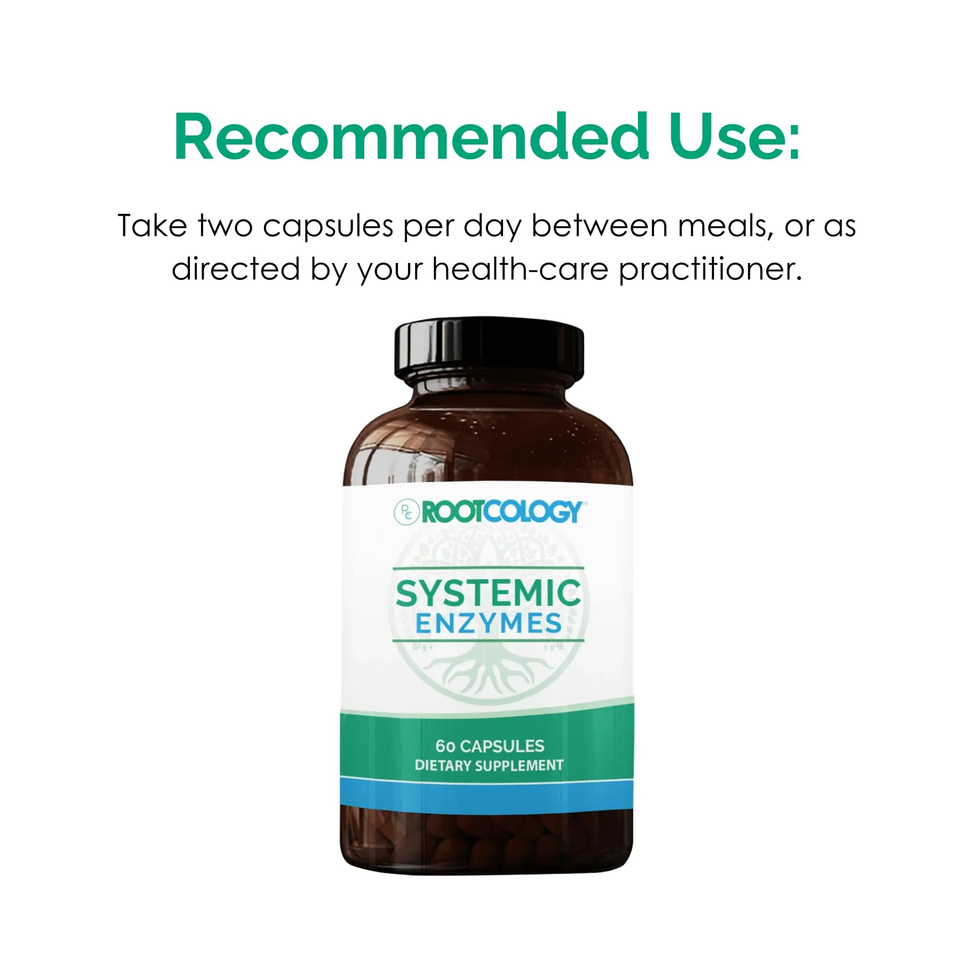 Rootcology by Dr. Izabella Wentz | Systemic Enzymes | Support Normal Tissue Repair with Turmeric and Ginger Extract | Natural Support for Healthy Healing | 60 Capsules - Image 3