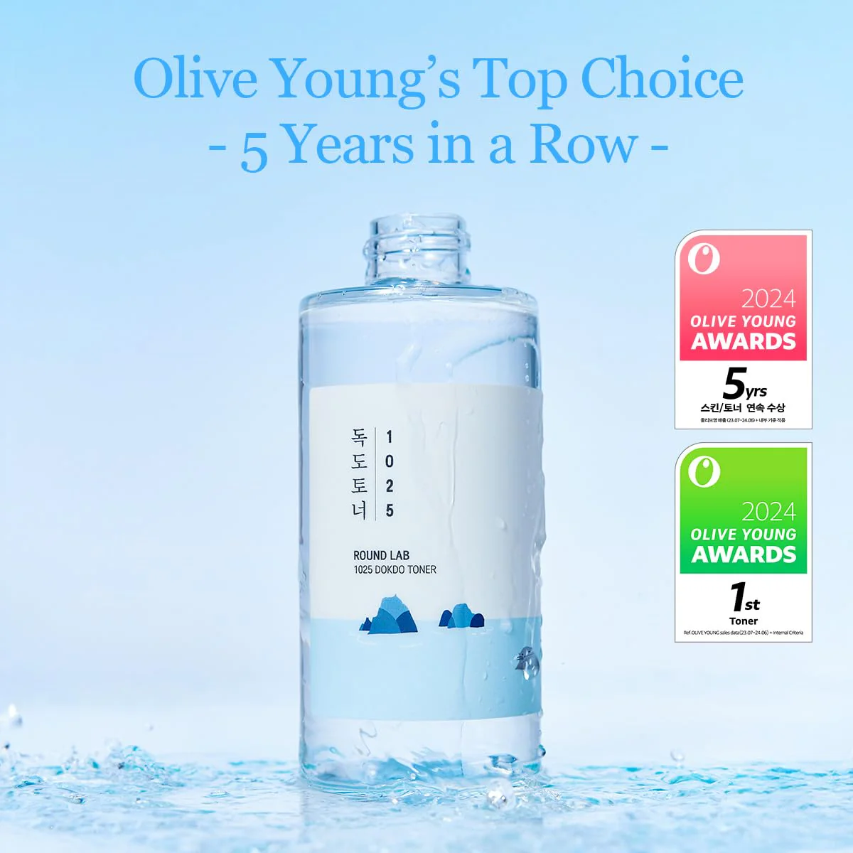 ROUND LAB 1025 Dokdo Toner 6.76 Fl Oz, Oil Control and Reduces Excess Sebum, Gentle Exfoliating Facial Toner, Deep Sea Water for Moisturization, Soft Finish Without Stickiness, Korean Skin Care - Image 9