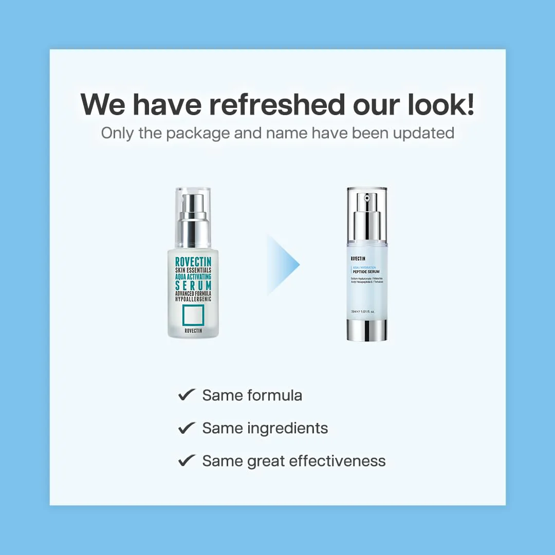 ROVECTIN Aqua Activating Serum - Anti-Aging Facial Serum with Vitamin E, Niacinamide, Hyaluronic Acid | Uneven Skin Tone, Anti-Wrinkle, Intensely Moisturizing | Vegan, Korean Skincare (1.2 fl.oz) - Image 2