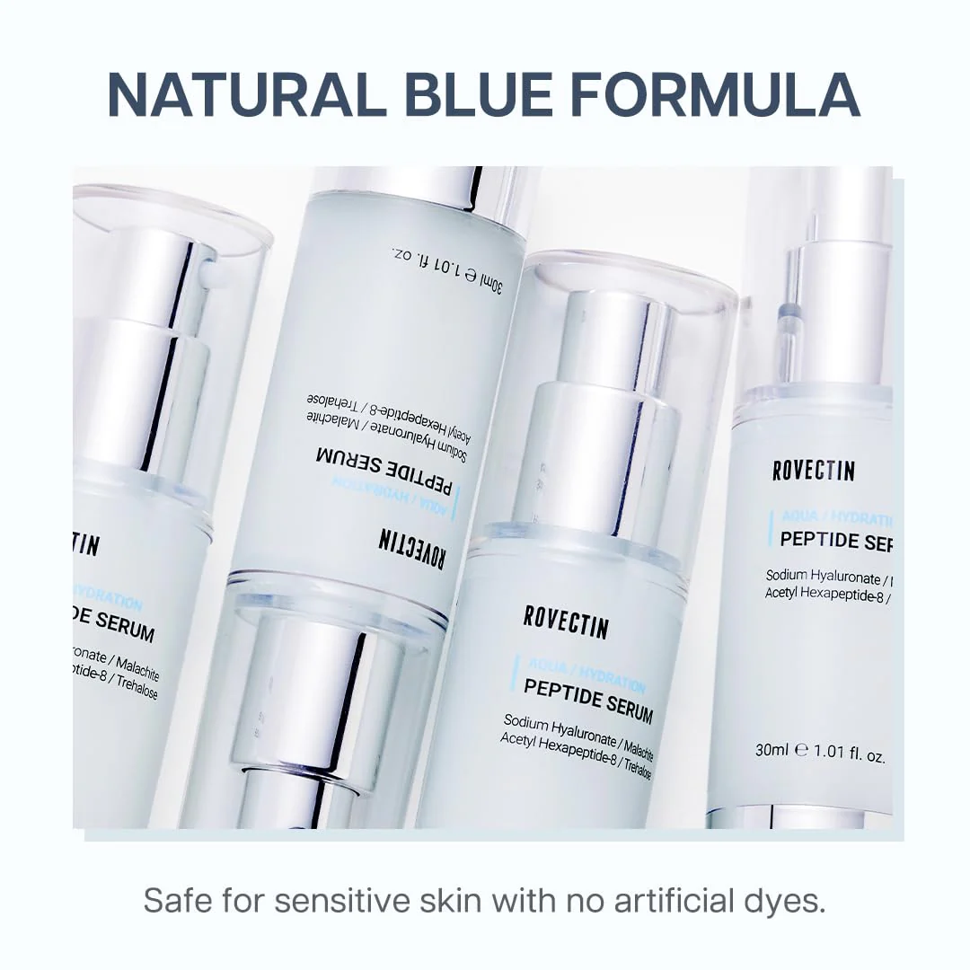 ROVECTIN Aqua Activating Serum - Anti-Aging Facial Serum with Vitamin E, Niacinamide, Hyaluronic Acid | Uneven Skin Tone, Anti-Wrinkle, Intensely Moisturizing | Vegan, Korean Skincare (1.2 fl.oz) - Image 3