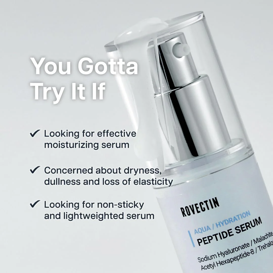ROVECTIN Aqua Activating Serum - Anti-Aging Facial Serum with Vitamin E, Niacinamide, Hyaluronic Acid | Uneven Skin Tone, Anti-Wrinkle, Intensely Moisturizing | Vegan, Korean Skincare (1.2 fl.oz) - Image 4