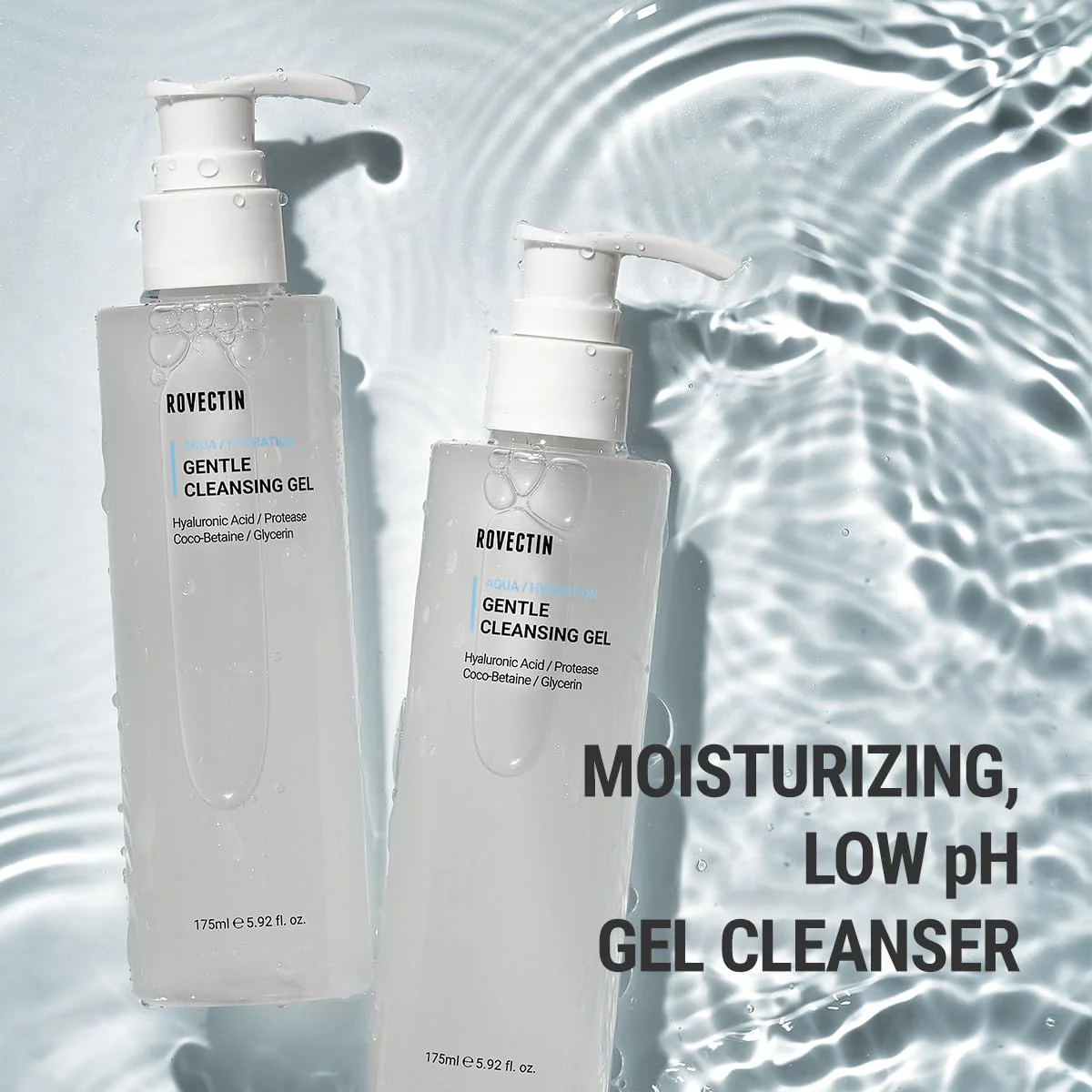 ROVECTIN Aqua Cleansing Gel (Conditioning Cleanser) Hydrating pH Balanced Facial Wash for Sensitive, Dry Skin | No Stripping, Fragrance-Free | Vegan, Korean Skincare (5.9 fl. oz) - Image 5