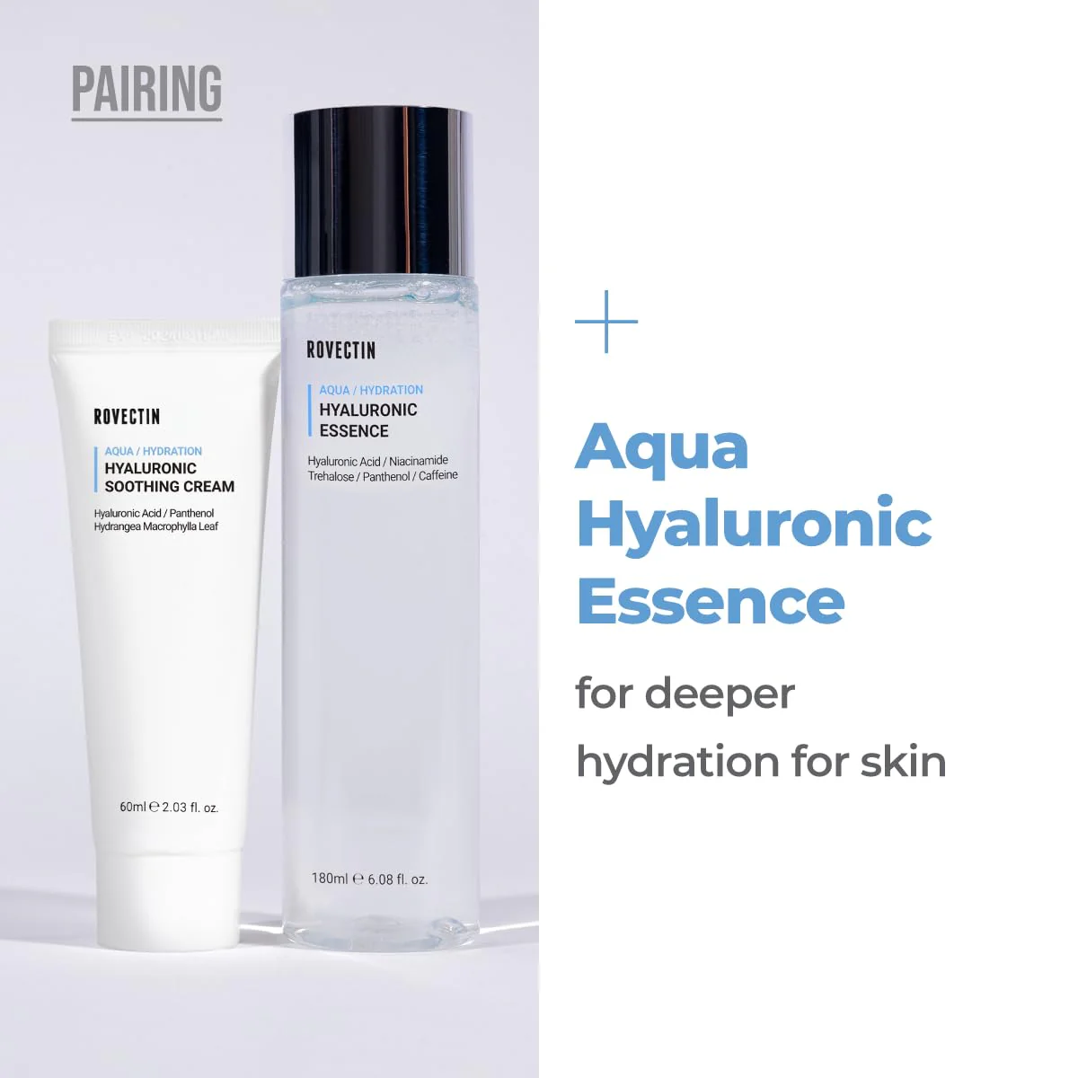 ROVECTIN Aqua Hyaluronic Soothing Cream - Skin Barrier Repair with Ceramide, Hyaluronic Acid, Niacinamide | Intense Hydrating Cream | Fragrance Free, Vegan, Korean Skincare (2.03 fl oz) - Image 3