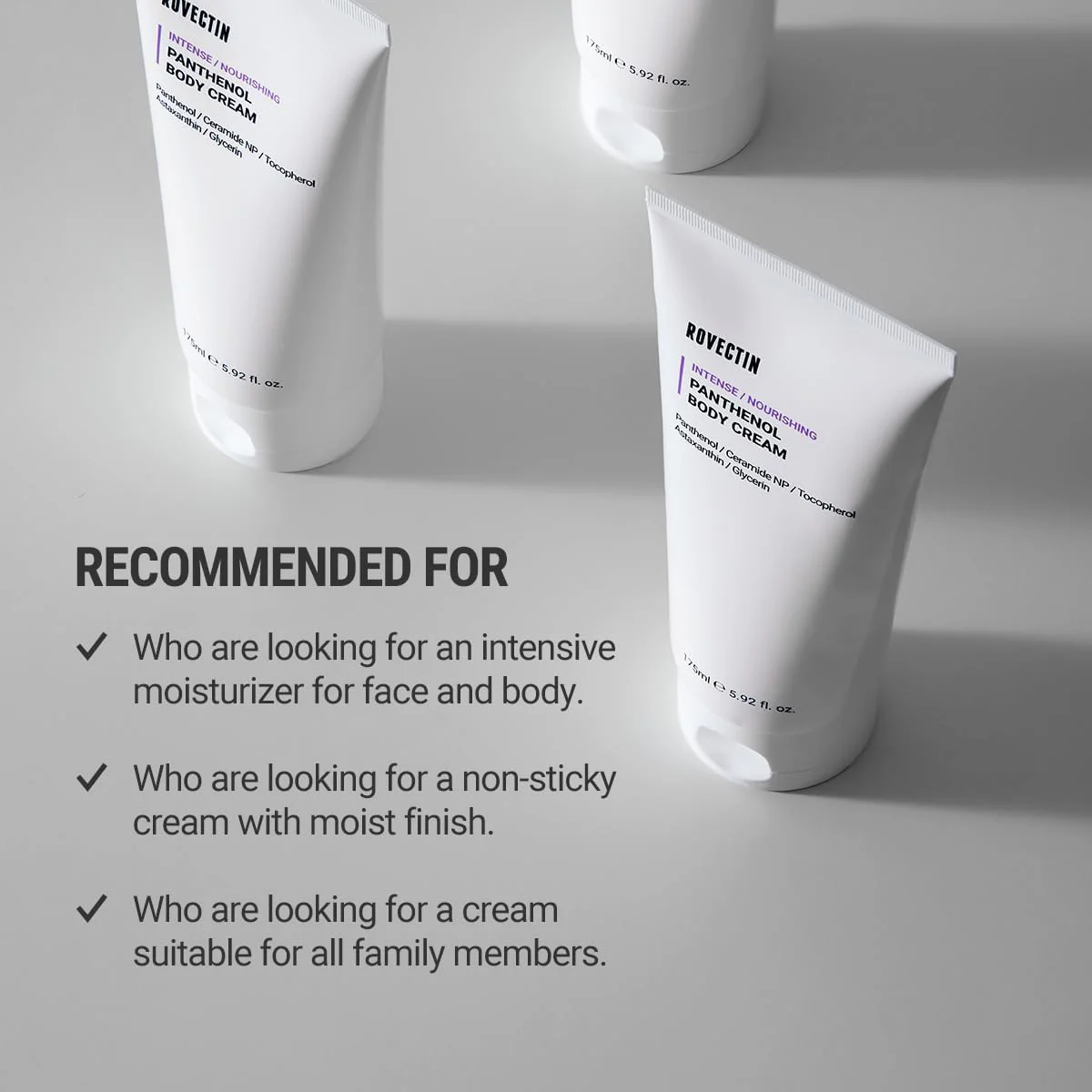 ROVECTIN Barrier Repair Moisturizing Cream - Intense Panthenol Cream for Face and Body | Ceramide Lotion Moisturizer | Anti-Aging with Astaxanthin | Hypoallergenic, Vegan, Korean Skincare (6.1 fl oz) - Image 9