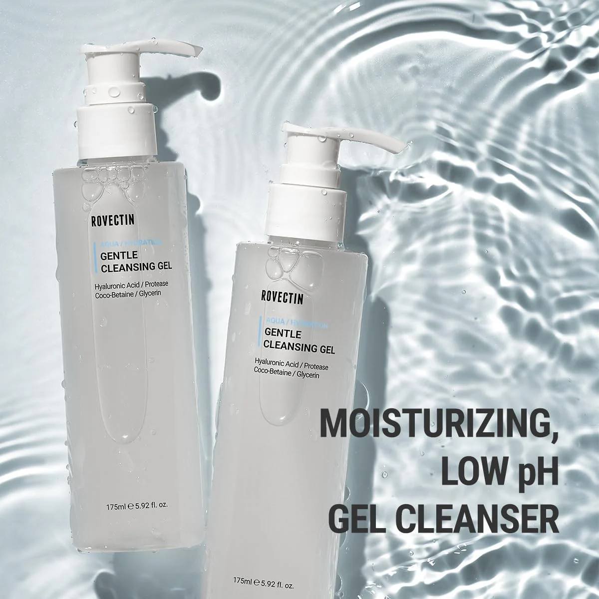 ROVECTIN Calming Lotus Water Cream (2.1 fl.oz, 60ml) Moisturizer + Aqua Cleansing Gel (5.9 fl. oz, 175ml) pH| Bundle [2 Pack] - Image 6