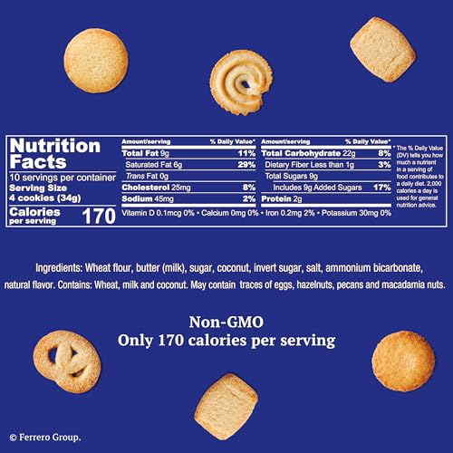 Royal Dansk Danish Butter Cookies, Premium Assorted Cookies in Gift Tin, Great for Sharing and Gifting, 12 oz - Image 2