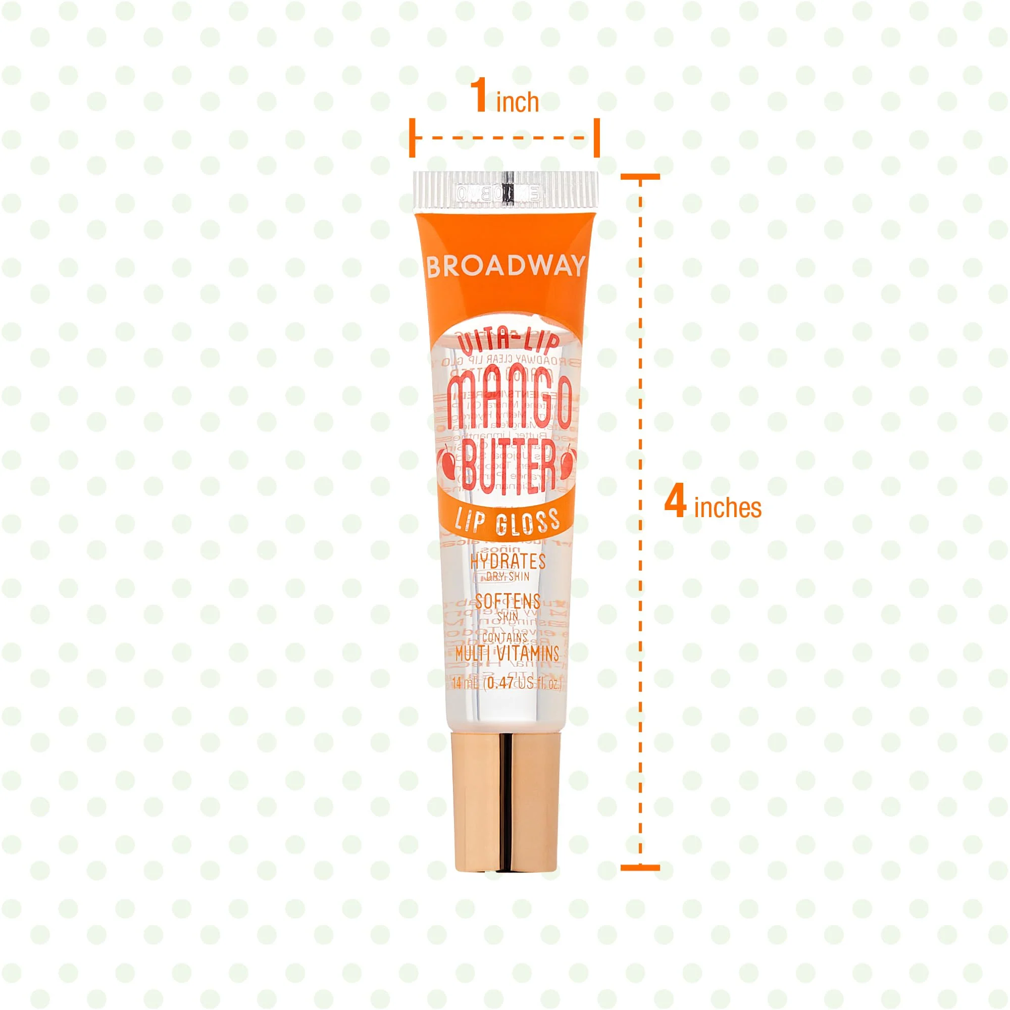 Ruby Kisses Broadway Vita-Lip Clear Lip Gloss (5 Pack Mint, Rosehip, Coconut, Argan Oil, Mango Butter), Ultra-Hydrating & Soothing Formula with Vitamin Oils, High-Shine Non-Sticky Finish Lip Balm - Image 3