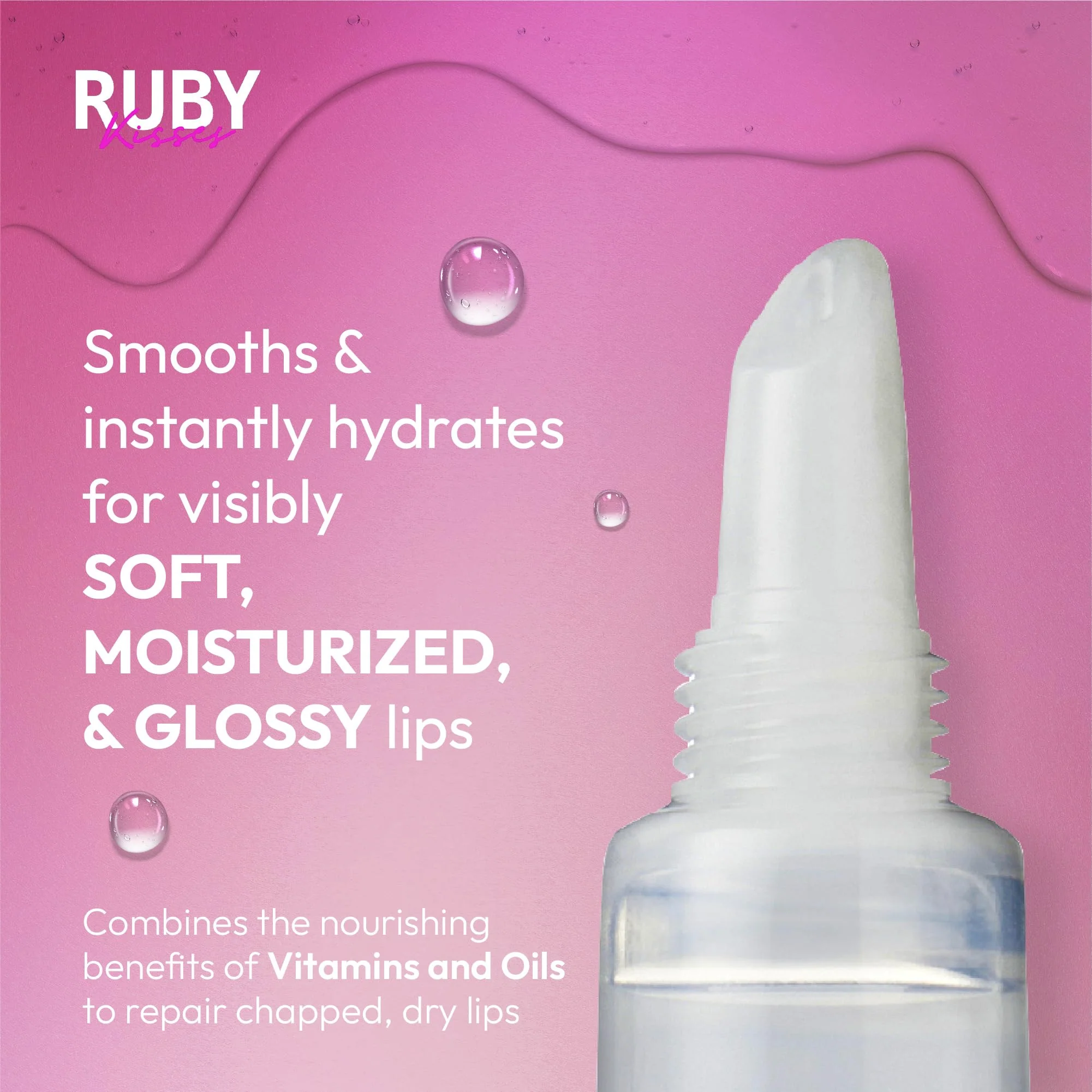 Ruby Kisses Hydrating Lip Gloss Clear Hydrating Lip Gloss (3 PACK) - Image 3