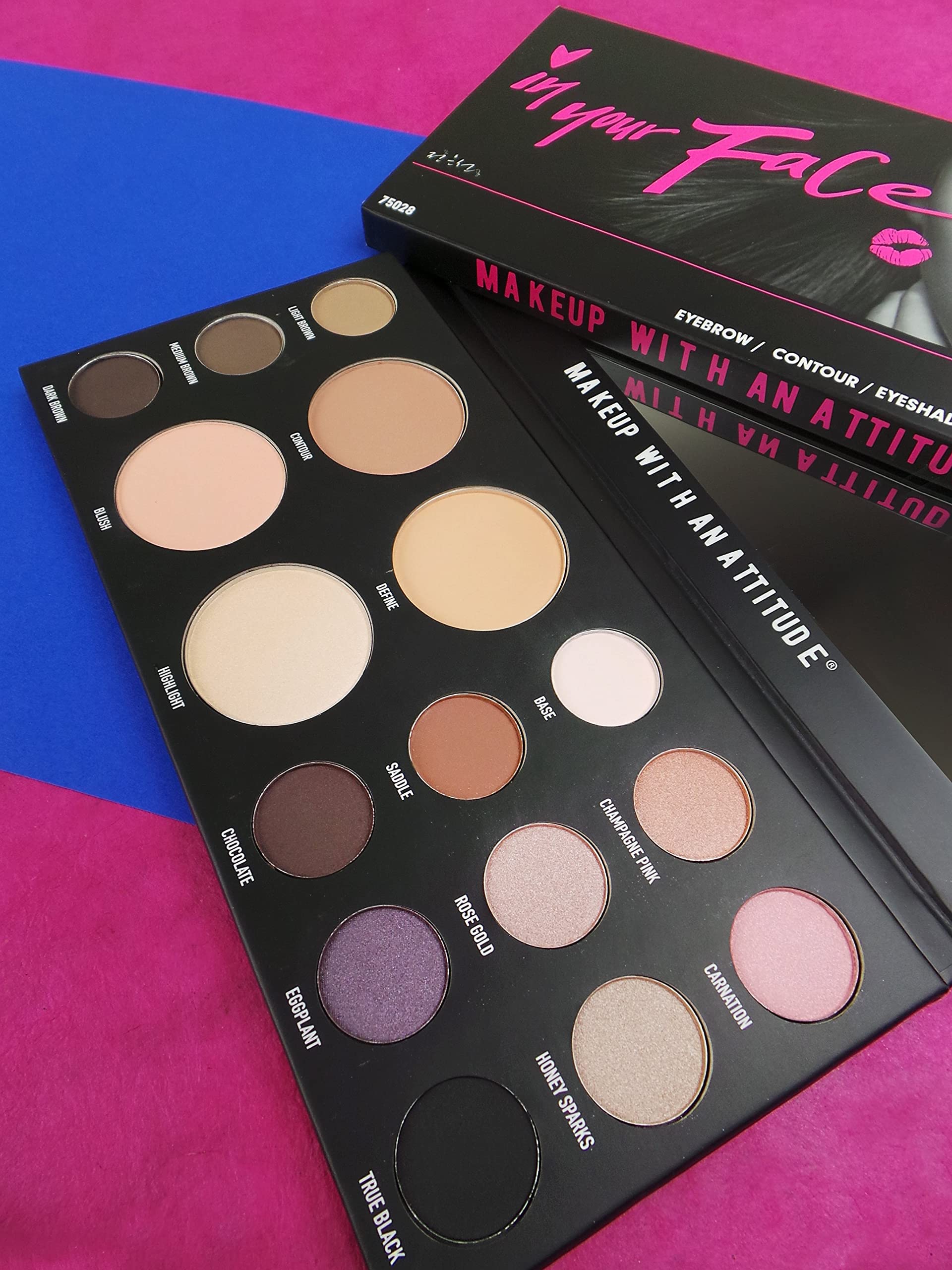 Rude Cosmetics In Your Face 3-in-1 Palette Makeup Women 0.84 oz - Image 3