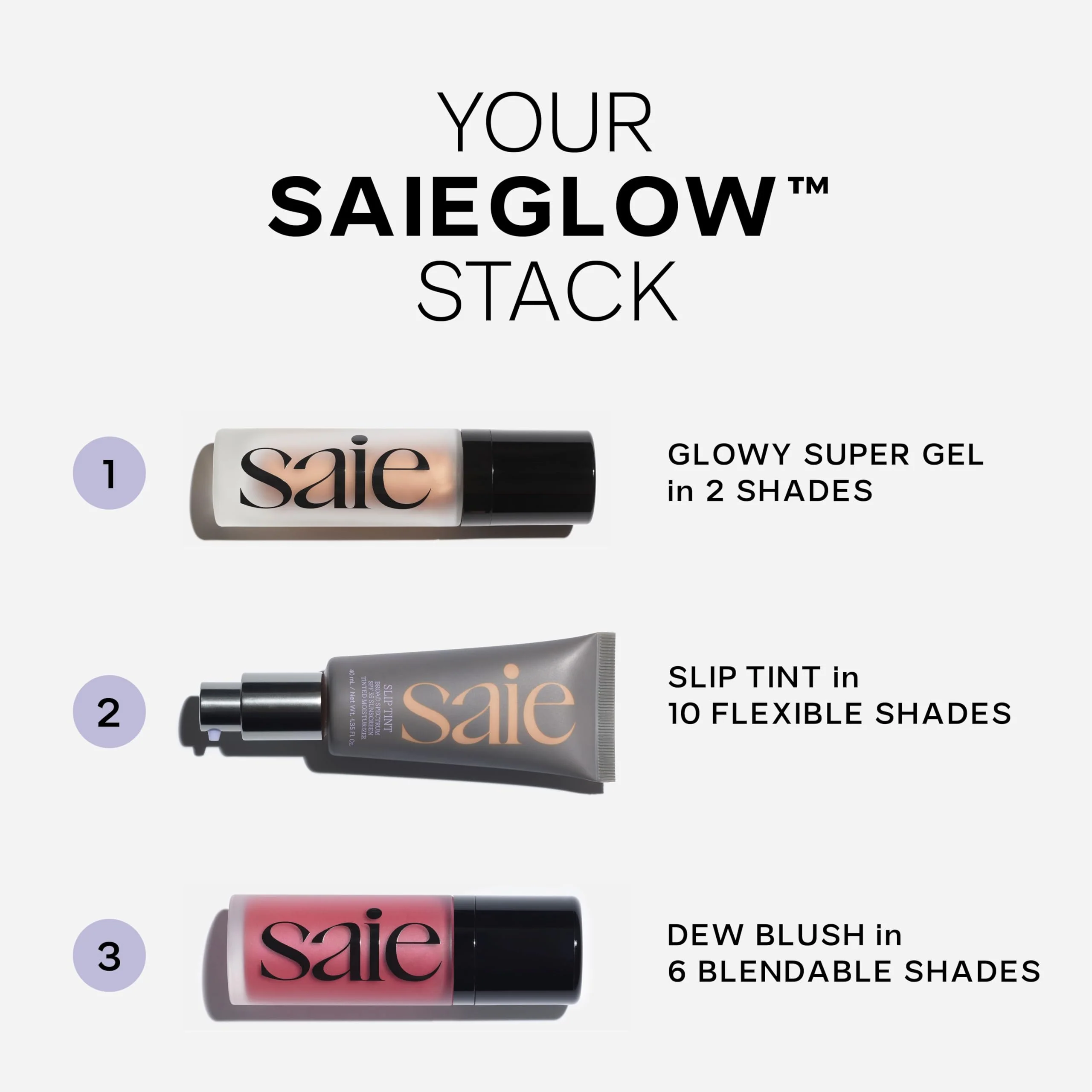 Saie Dew Liquid Blush for Cheeks - Hydrating Cream Blush Stick with a Blendable + Buildable Formula - Skincare Infused Dewy Cheek Tint for a Natural Flush - Glowy Makeup Essential - Baby (.40 oz) - Image 2