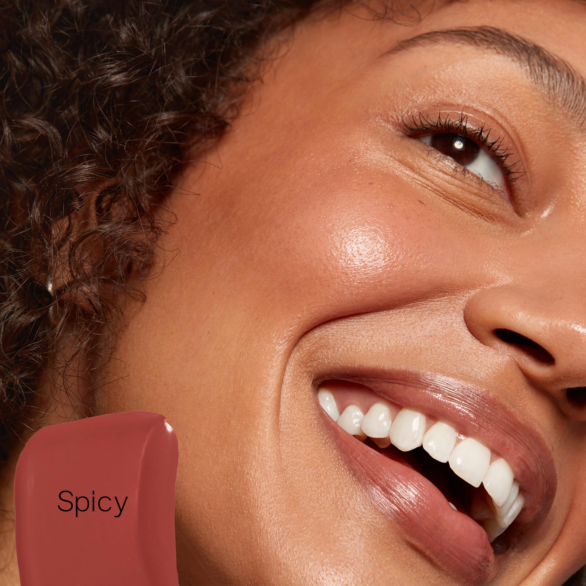 Saie Dew Liquid Blush for Cheeks - Hydrating Cream Blush Stick with a Blendable + Buildable Formula - Skincare Infused Dewy Cheek Tint for a Natural Flush - Glowy Makeup Essential - Spicy (.40 oz) - Image 3