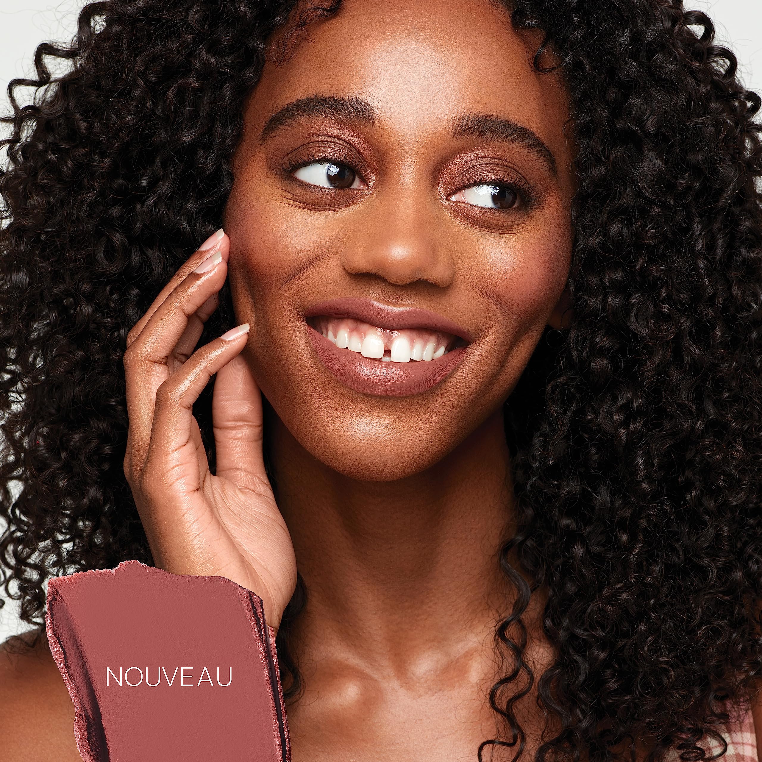 Saie Lip Blur Soft Matte Lipstick - Long Lasting Lipstick with Hydrating, Buildable Coverage - Enriched with Hyaluronic Acid + Softening Jojoba to Nourish Lips - Nouveau (0.09 oz) - Image 5