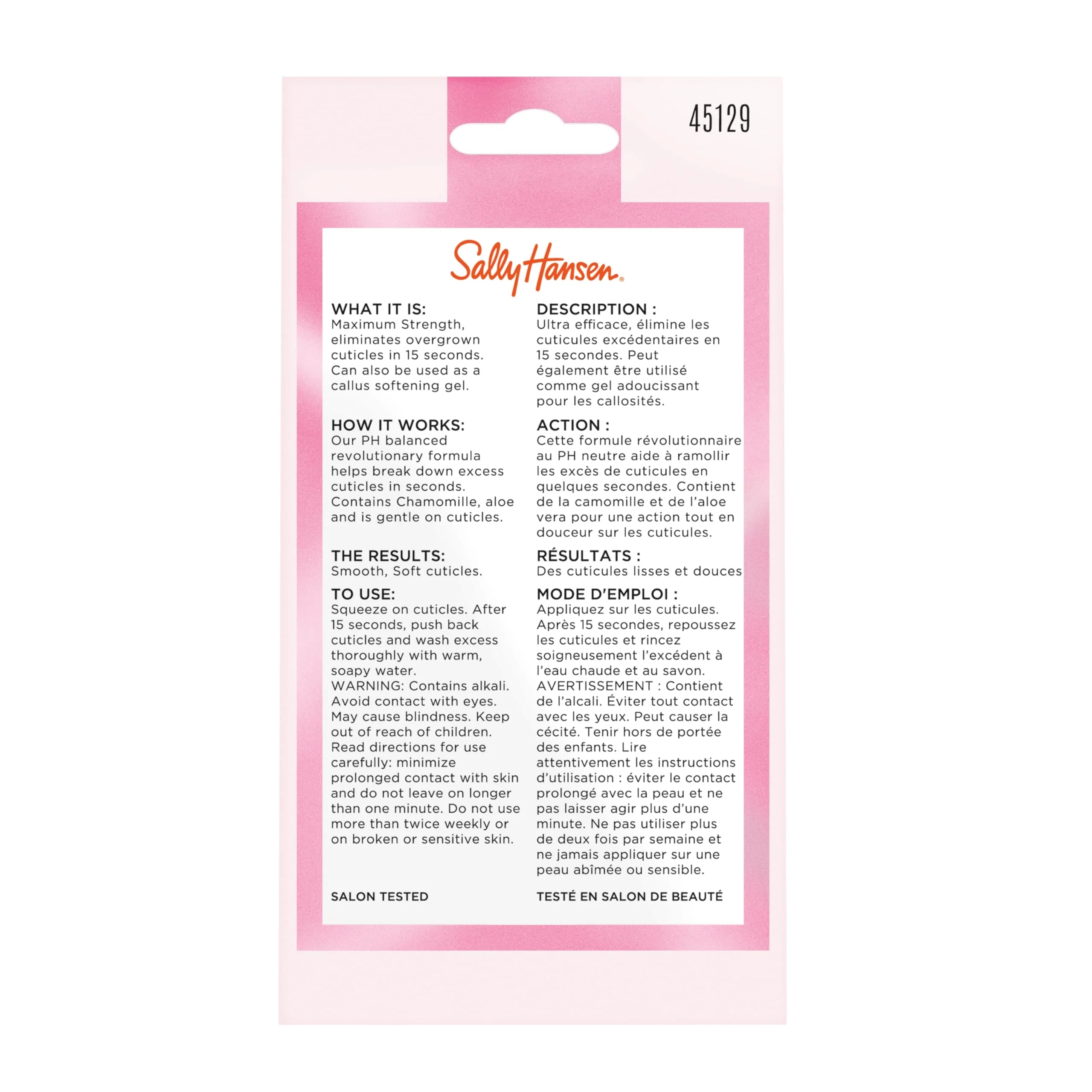 Sally Hansen Instant Cuticle Remover™, Nail Treatment, Fast Drying, Contains Aloe and Chamomile - Image 2