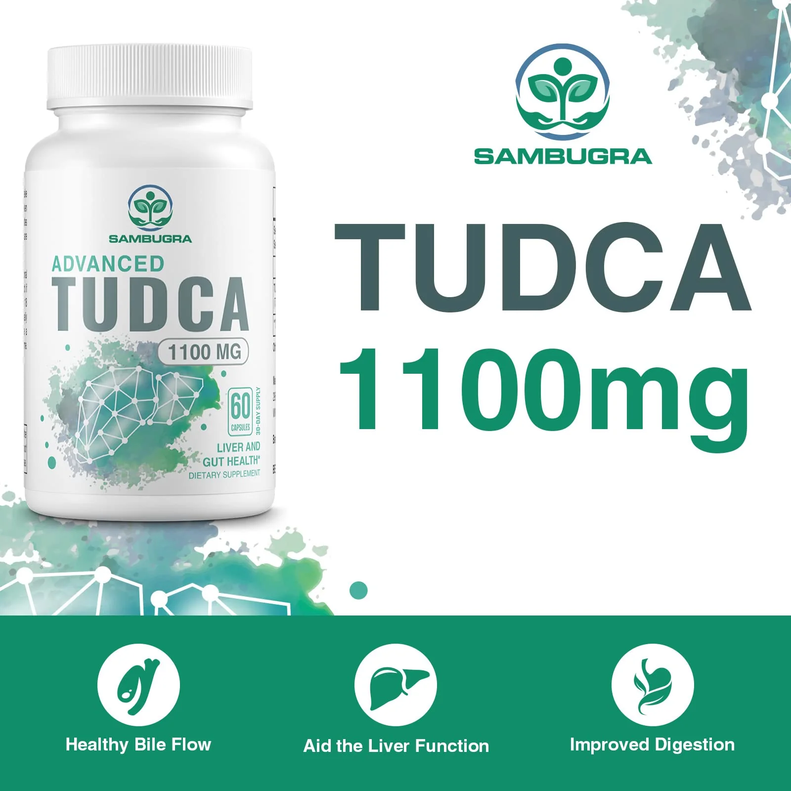 Sambugra TUDCA Liver Supplements 1100mg, 3rd Party Tested Ultra Strength Bile Salt TUDCA Supplement, Liver Support for Detox Cleanse and Repair, 120 Capsules - Image 7