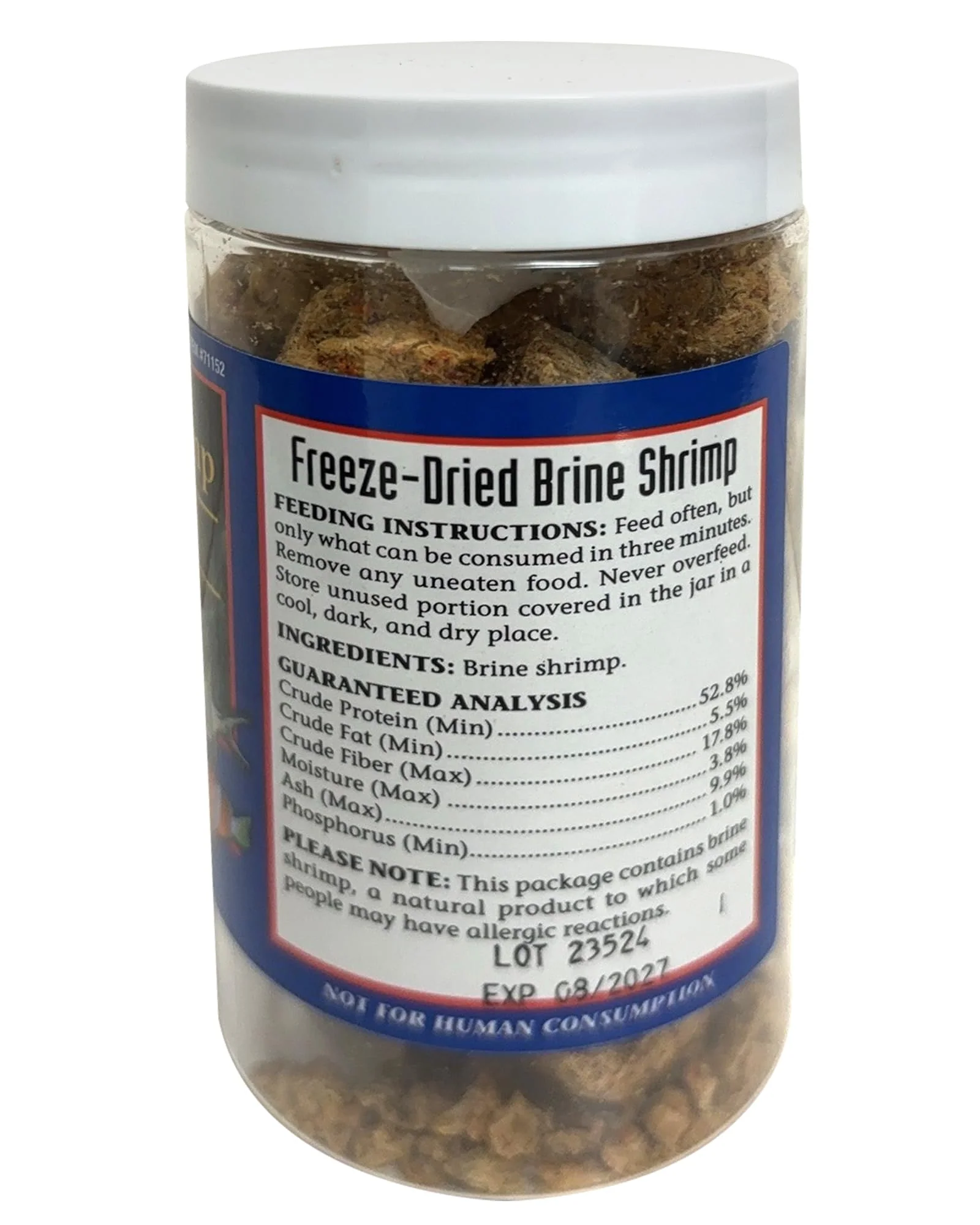 San Francisco Bay Brand Fish Food Freeze Dried Brine Shrimp - All Natural, Sustainably Harvested, High Protein Dried Brine Shrimp for Freshwater and Saltwater Fish - 0.71 oz (20g) - Image 3