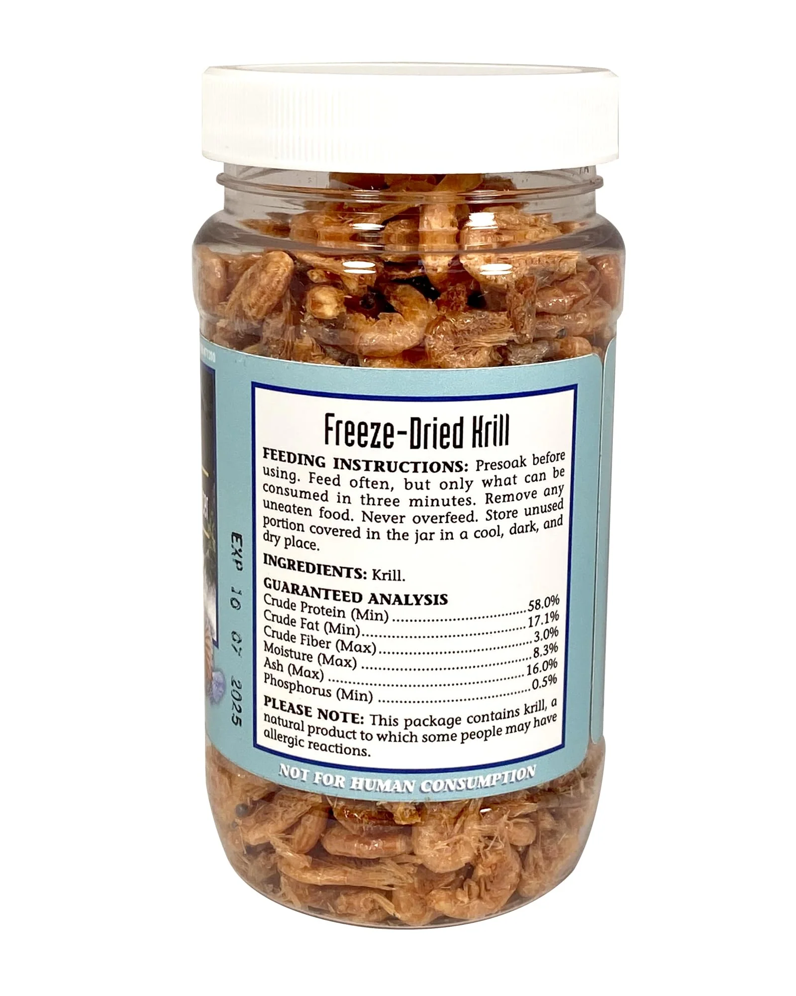 San Francisco Bay Brand Freeze Dried Krill Fish Food - All-Natural, Sustainably Harvested, High Protein Dried Shrimp for Freshwater and Saltwater Carnivores, Koi, Cichlids, Turtles - 1 oz (28g) - Image 3