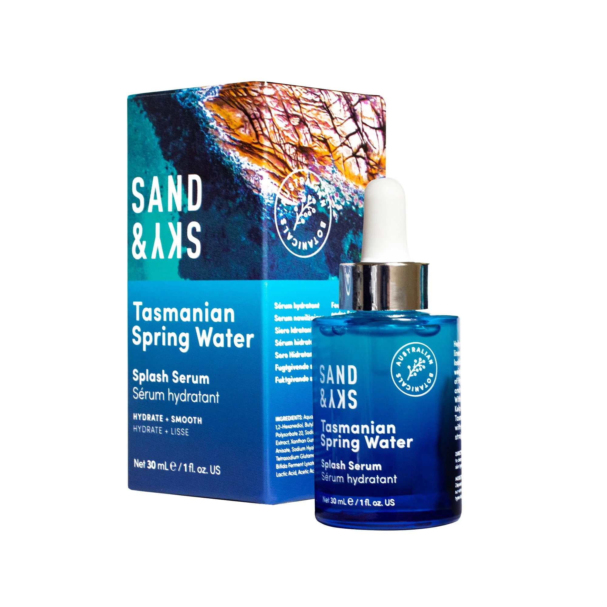 Sand & Sky Hyaluronic Acid Serum for Face - Hydrating Serum with Probiotics & Fermented Sea Kelp, Fine Line Reducing Face Serum, Plumps Skin & Smooths Wrinkles, 1 fl oz - Image 3