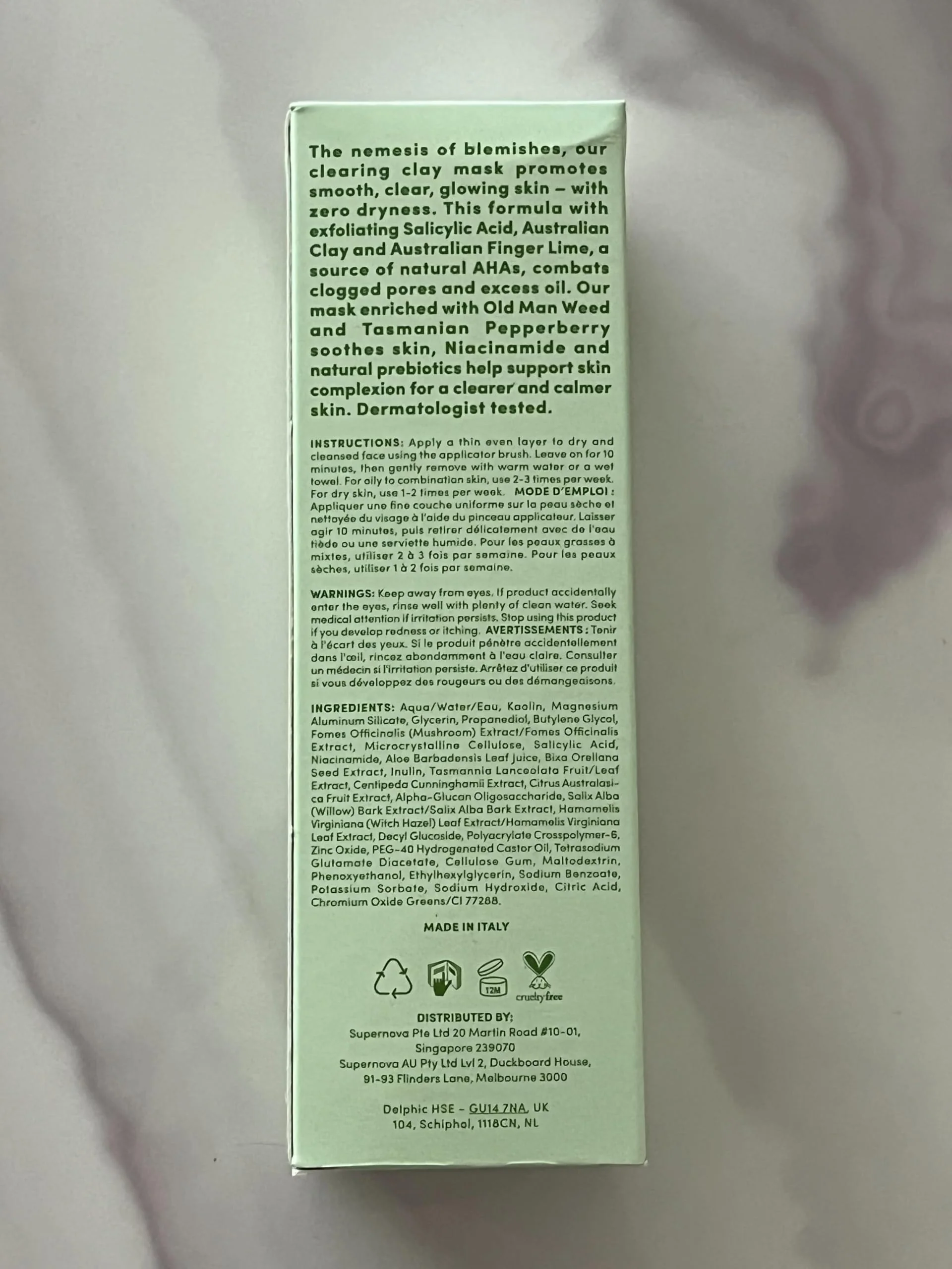 Sand & Sky Oil Control Blemish Clearing Clay Face Mask with Salicylic Acid & Niacinamide - Blemish Fighting Mask, Minimizes Redness, Tightens Pores - Image 3