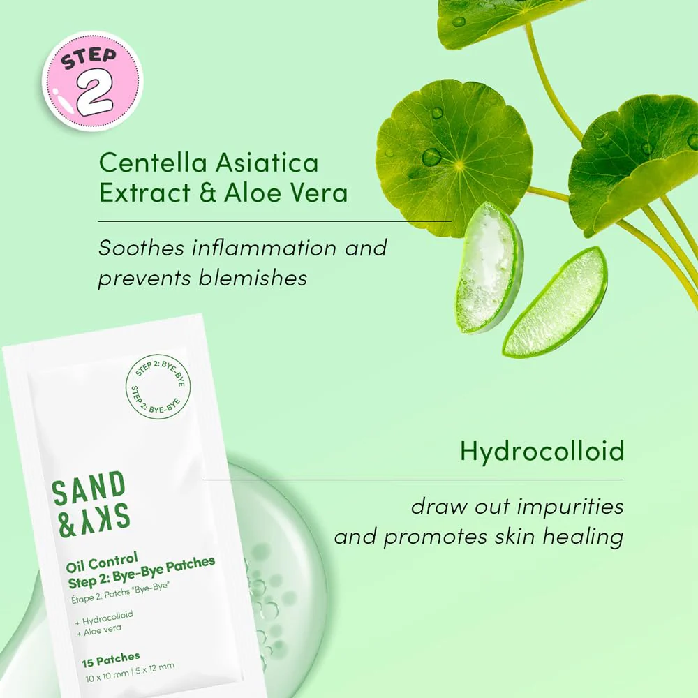 Sand & Sky Pimple Patches for Face Hydrocolloid Acne Patches with Salicylic Acid & Tea Tree Oil - Blemish Spot Patches for Whiteheads, 75 Patches - Image 4