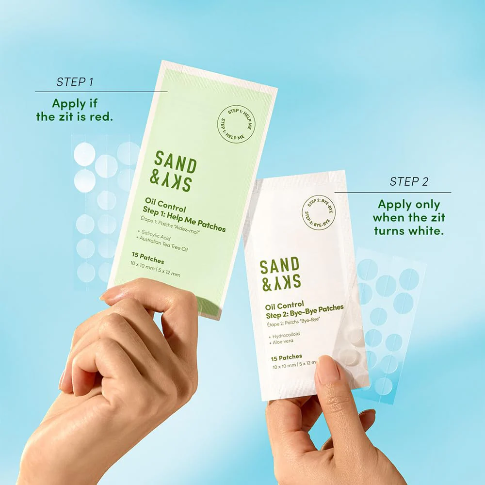 Sand & Sky Pimple Patches for Face Hydrocolloid Acne Patches with Salicylic Acid & Tea Tree Oil - Blemish Spot Patches for Whiteheads, 75 Patches - Image 6