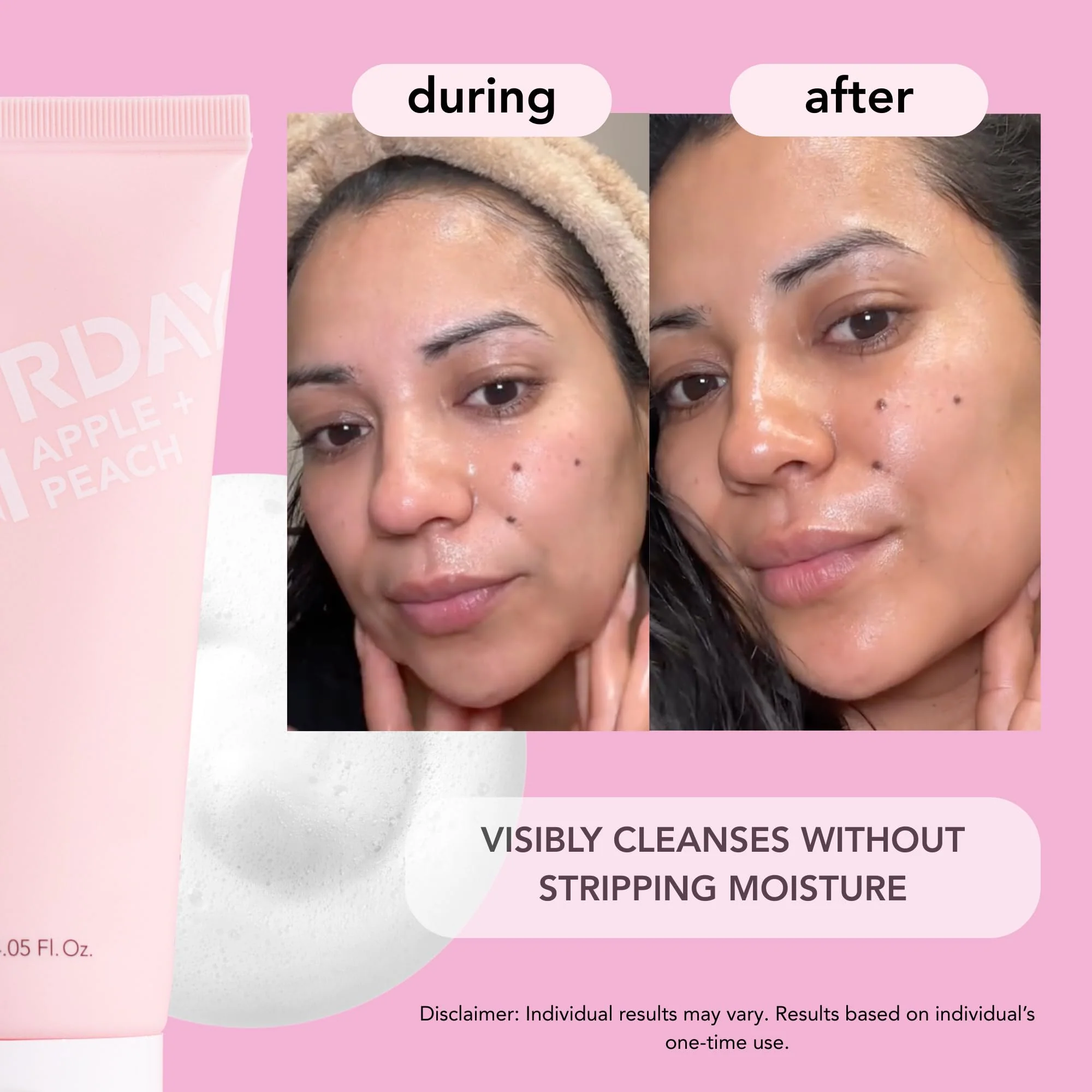 Saturday Skin Hydrating Foam Cleanser – Anti Aging Face Wash with Apple Extract, Moisturizing Face Wash, All Natural Foaming Facial Cleanser, Korean Face Wash for Women & Sensitive Dry Skin - Image 3